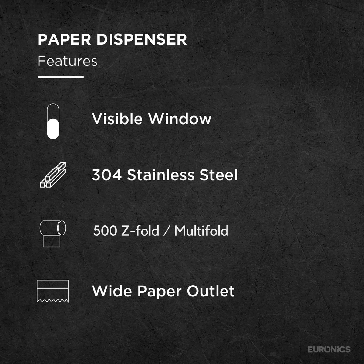 Linea P1 | Paper Towel Dispenser | Stainless Steel | Manual | Exposed