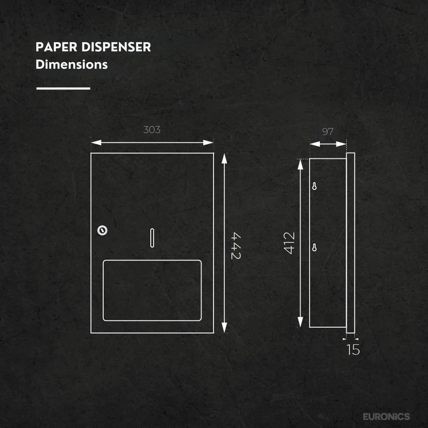 Image of RPD2 | Paper Towel Dispenser | Recessed | Stainless Steel