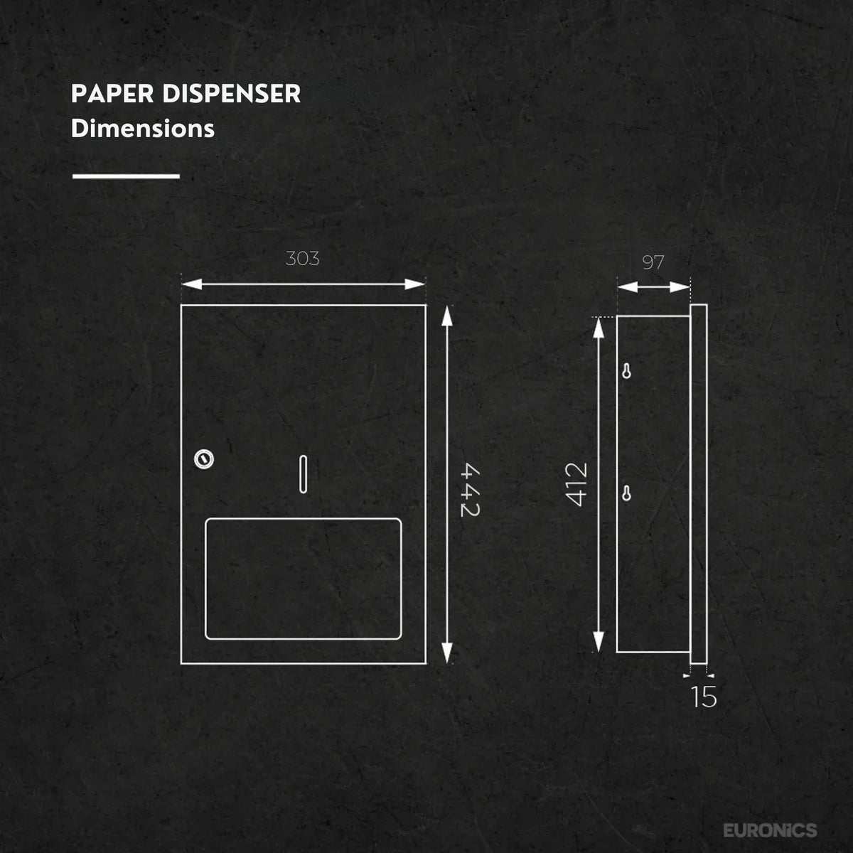 RPD2 | Paper Towel Dispenser | Recessed | Stainless Steel