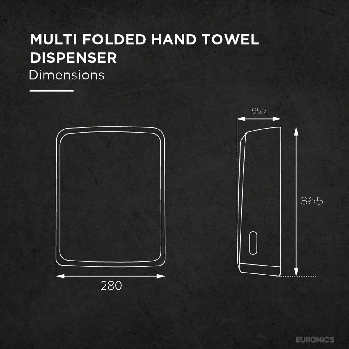 EP23N | Paper Towel Dispenser | ABS | Manual | Exposed