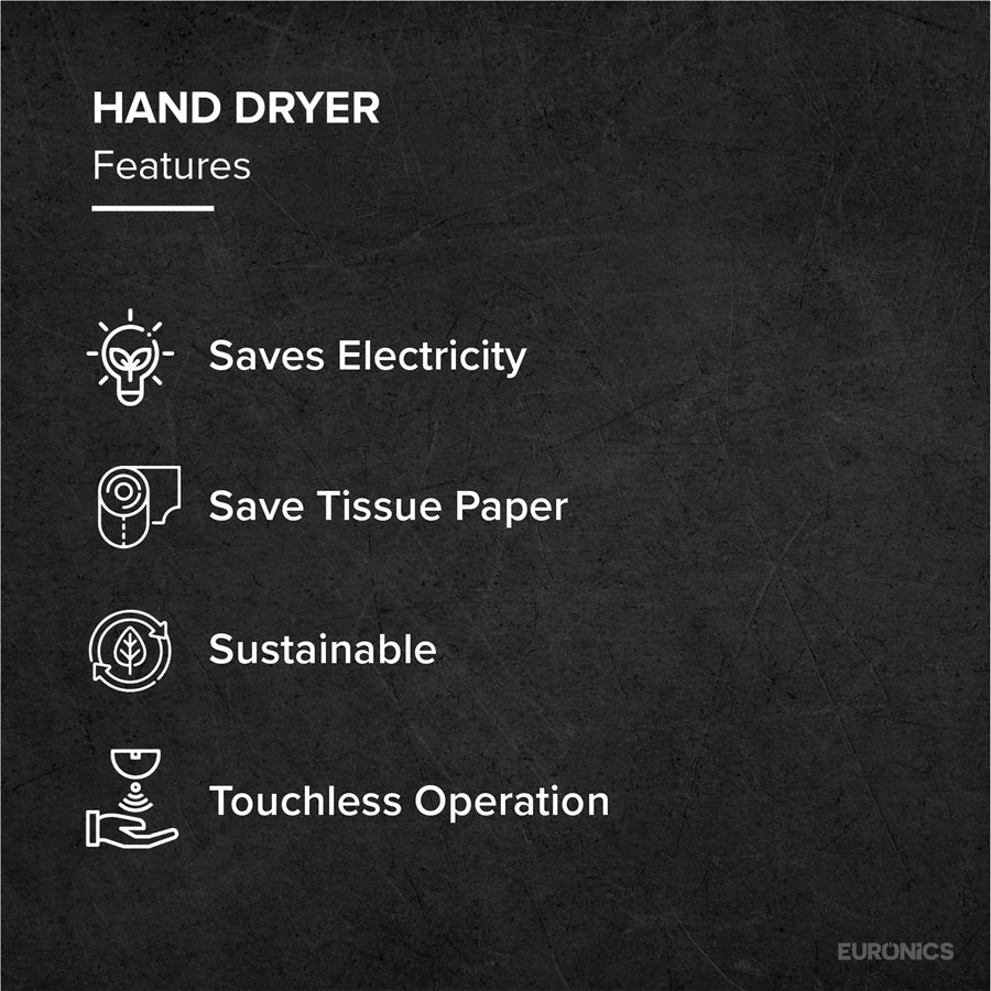 Airis | Hand Dryer | ABS | Brush Motor | Medium Traffic