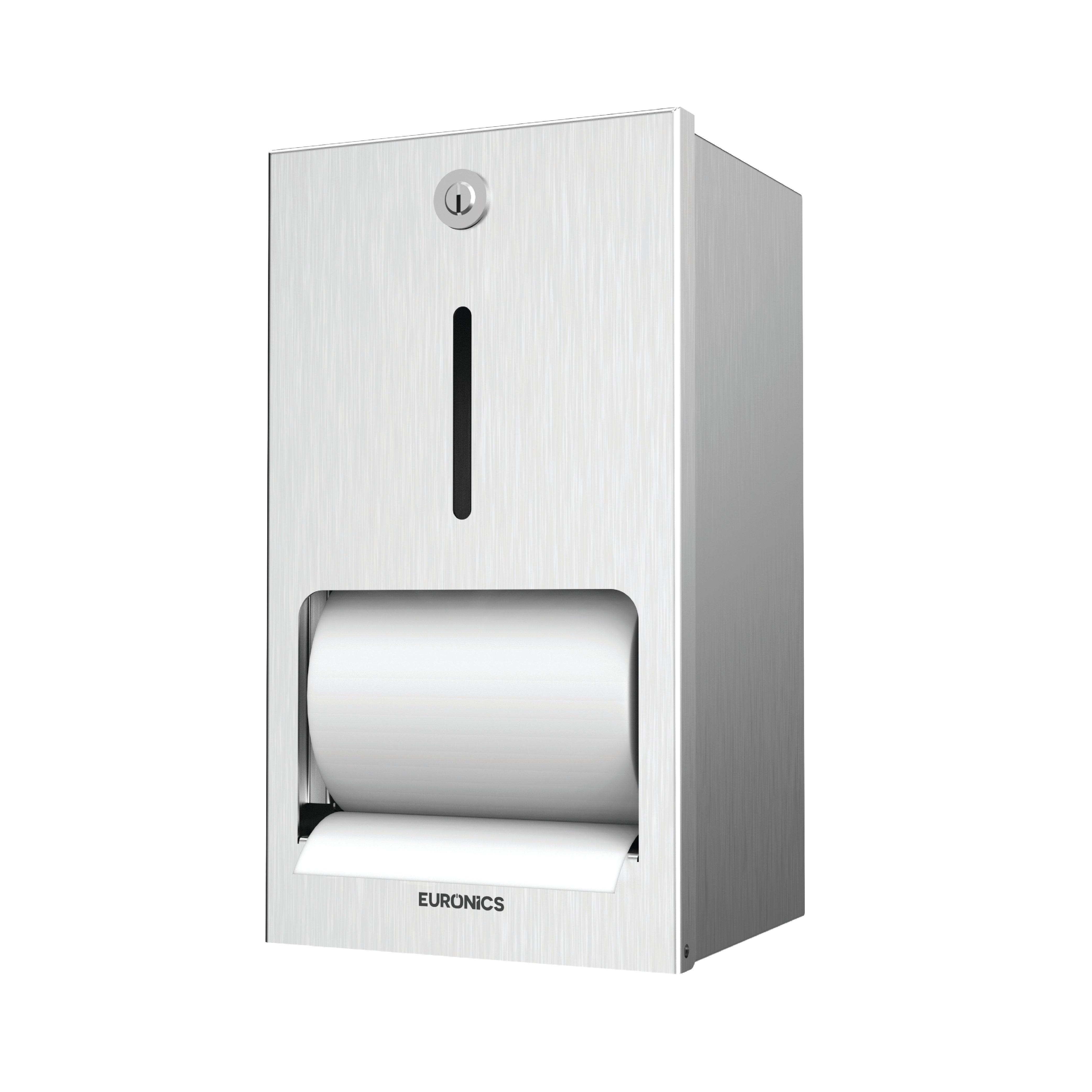 Image of EPH88D Dual Toilet Paper Roll Dispenser – SS304, Lockable