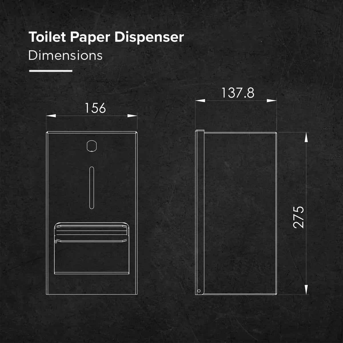 EPH88D Dual Toilet Paper Roll Dispenser – SS304, Lockable