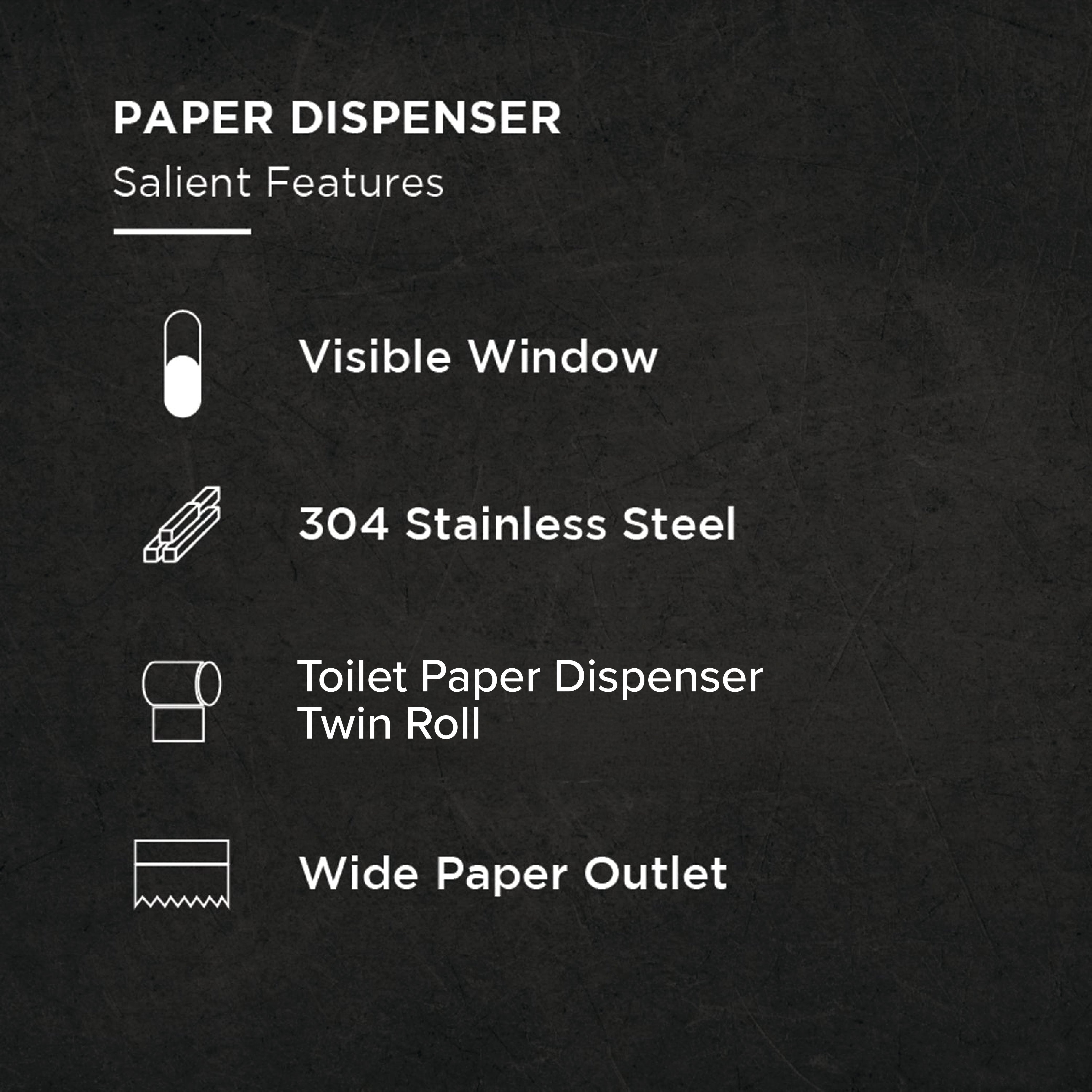 Image of EPH88D Dual Toilet Paper Roll Dispenser – SS304, Lockable