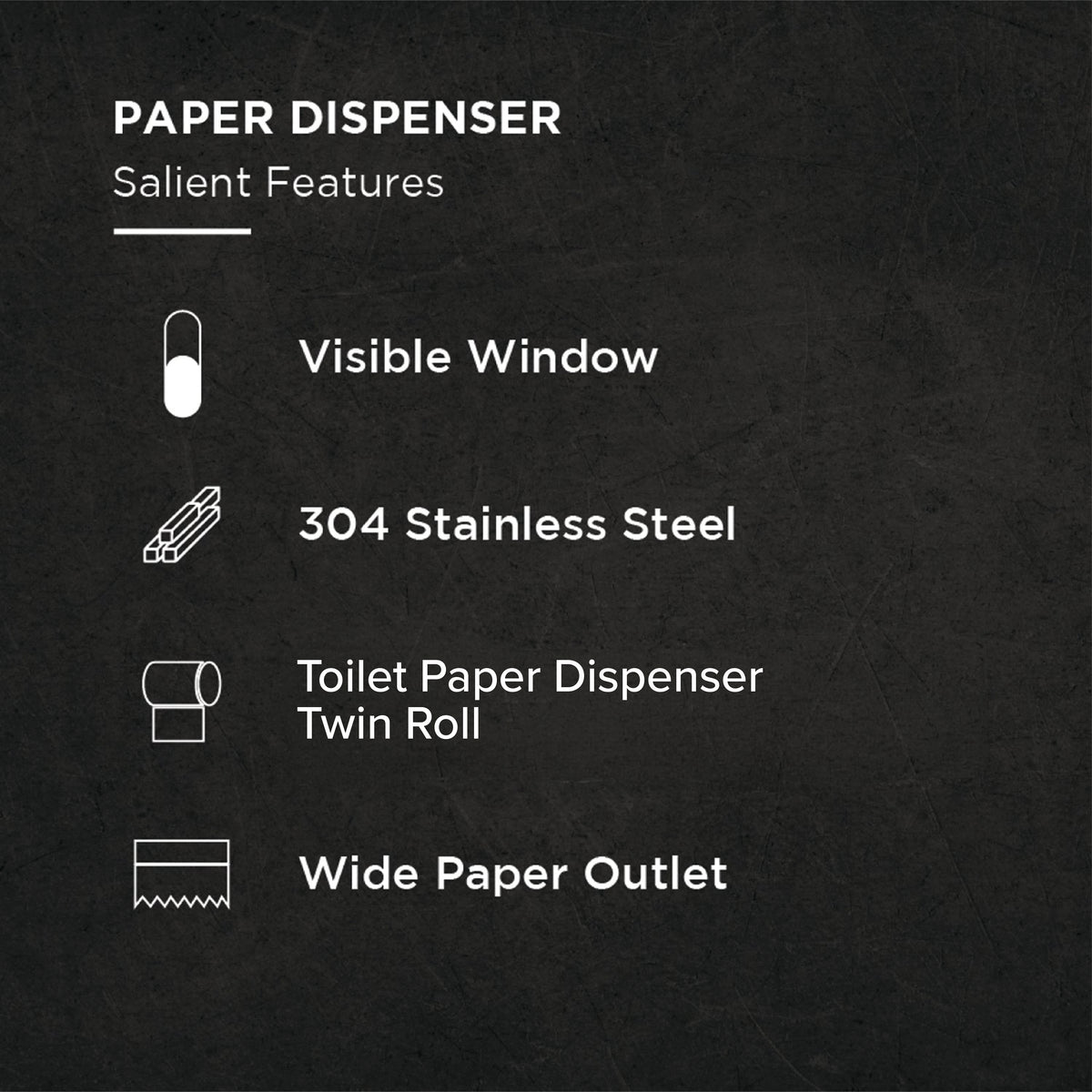 EPH88D Dual Toilet Paper Roll Dispenser – SS304, Lockable