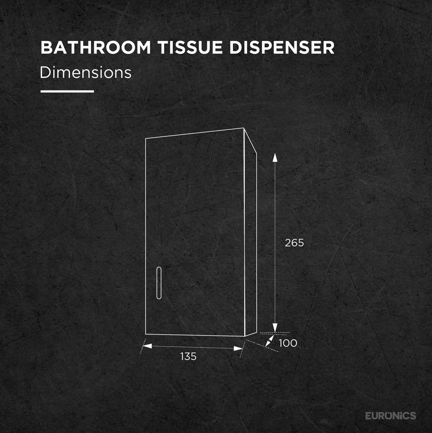 Image of EHBT01 Stainless Steel Folded Tissue Dispenser for WC & Washroom Areas