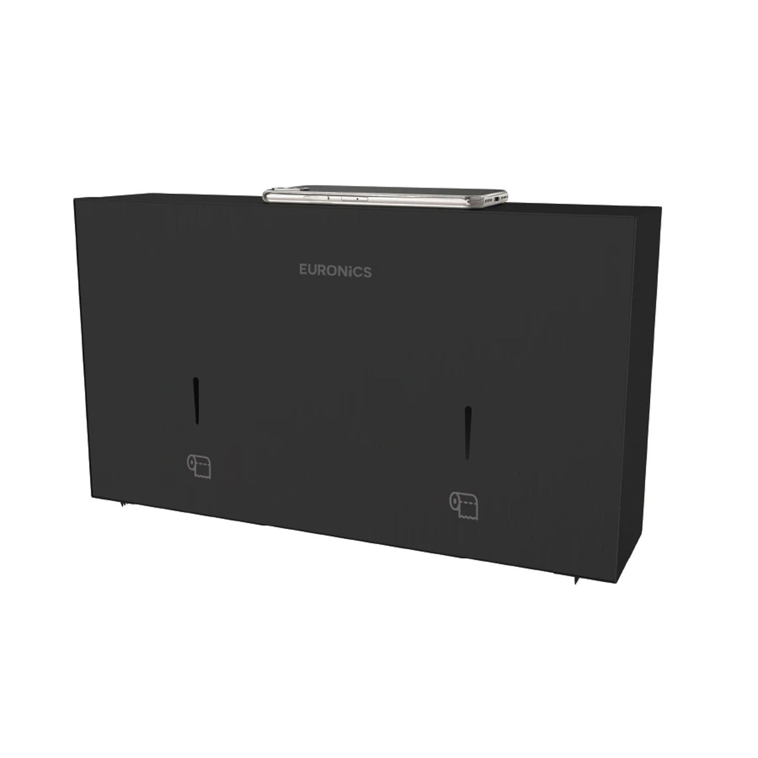 EJ44 Mobile Twin Jumbo Roll Dispenser with Stainless Steel Stand for WC Areas