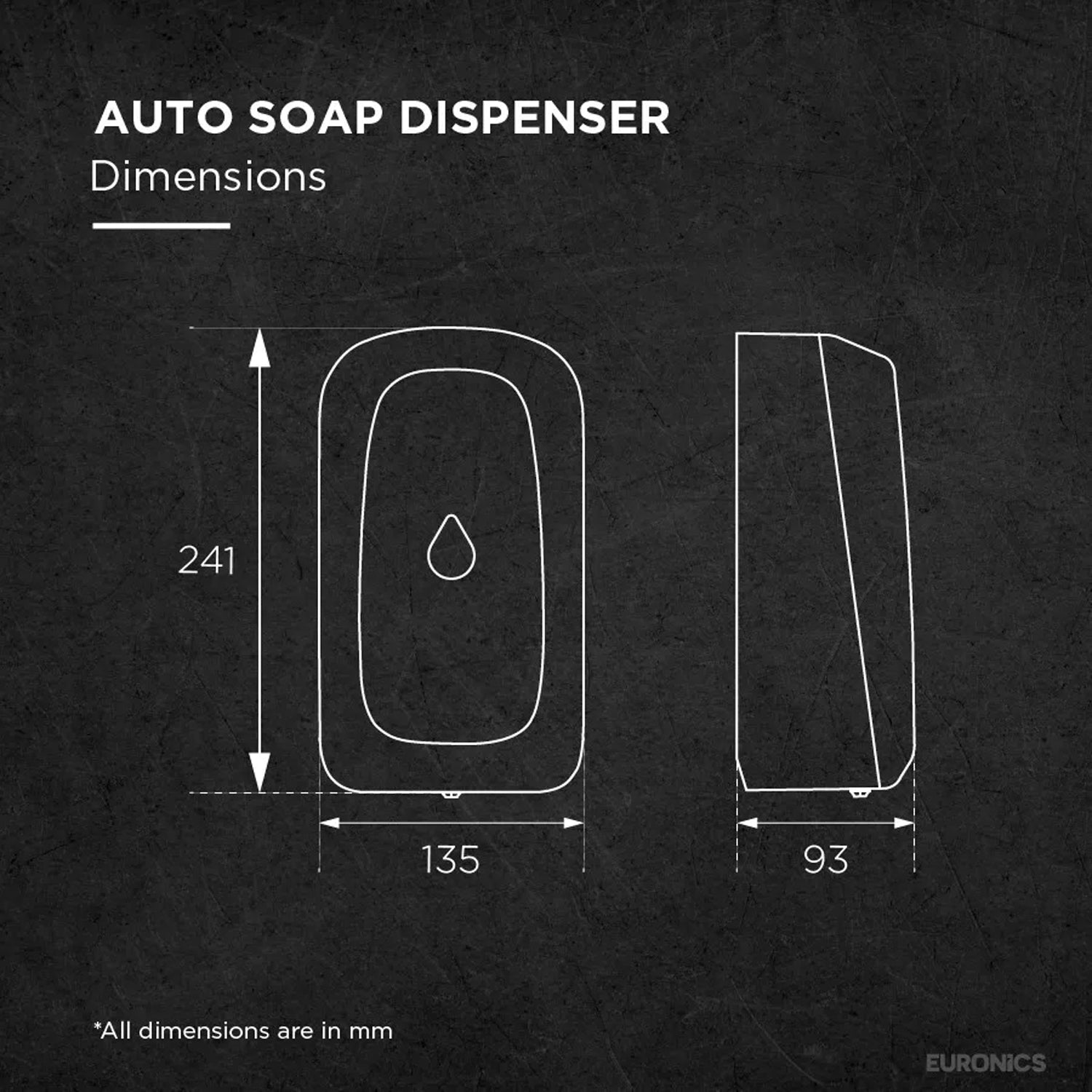 Image of ES83AC — Auto Soap Dispenser Touch-Free High-Capacity Soap Dispenser for Commercial Washrooms