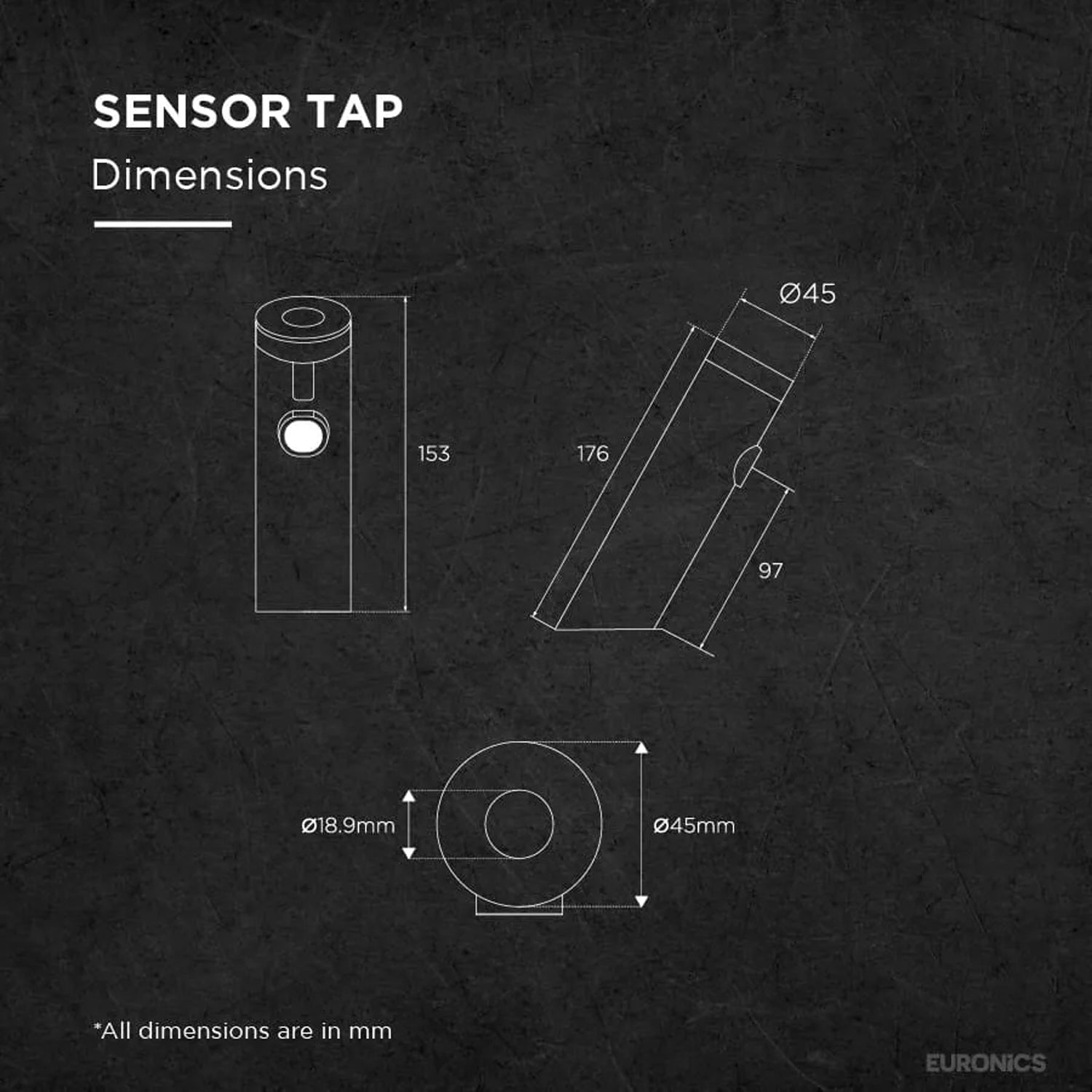 ET15E Automatic Sensor Faucet with Chrome Finish