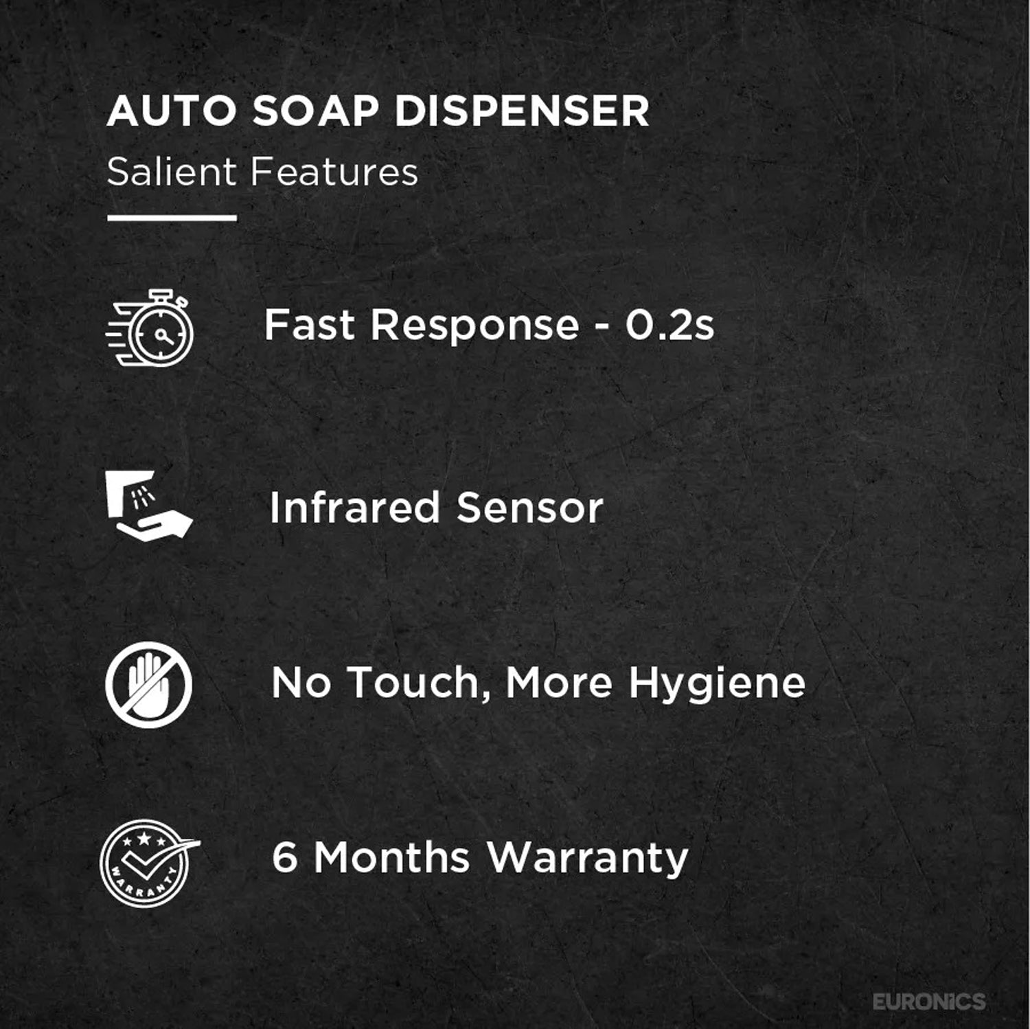 Image of KSD4W — Auto Soap Dispenser Touch-Free White Auto Soap Dispenser for Commercial & Public Wash Areas
