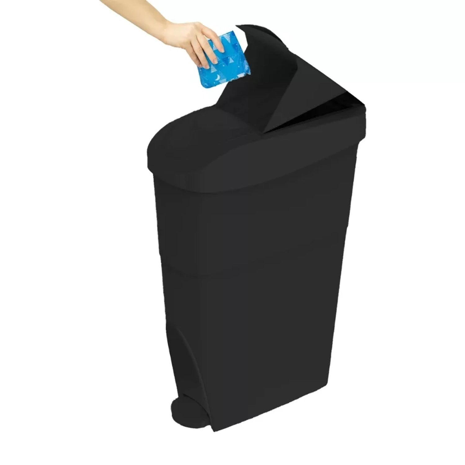 PSWB18L Sanitary Waste Bin with Pedal Hands-Free Pedal-Operated Sanitary Waste Bin for Commercial Washrooms