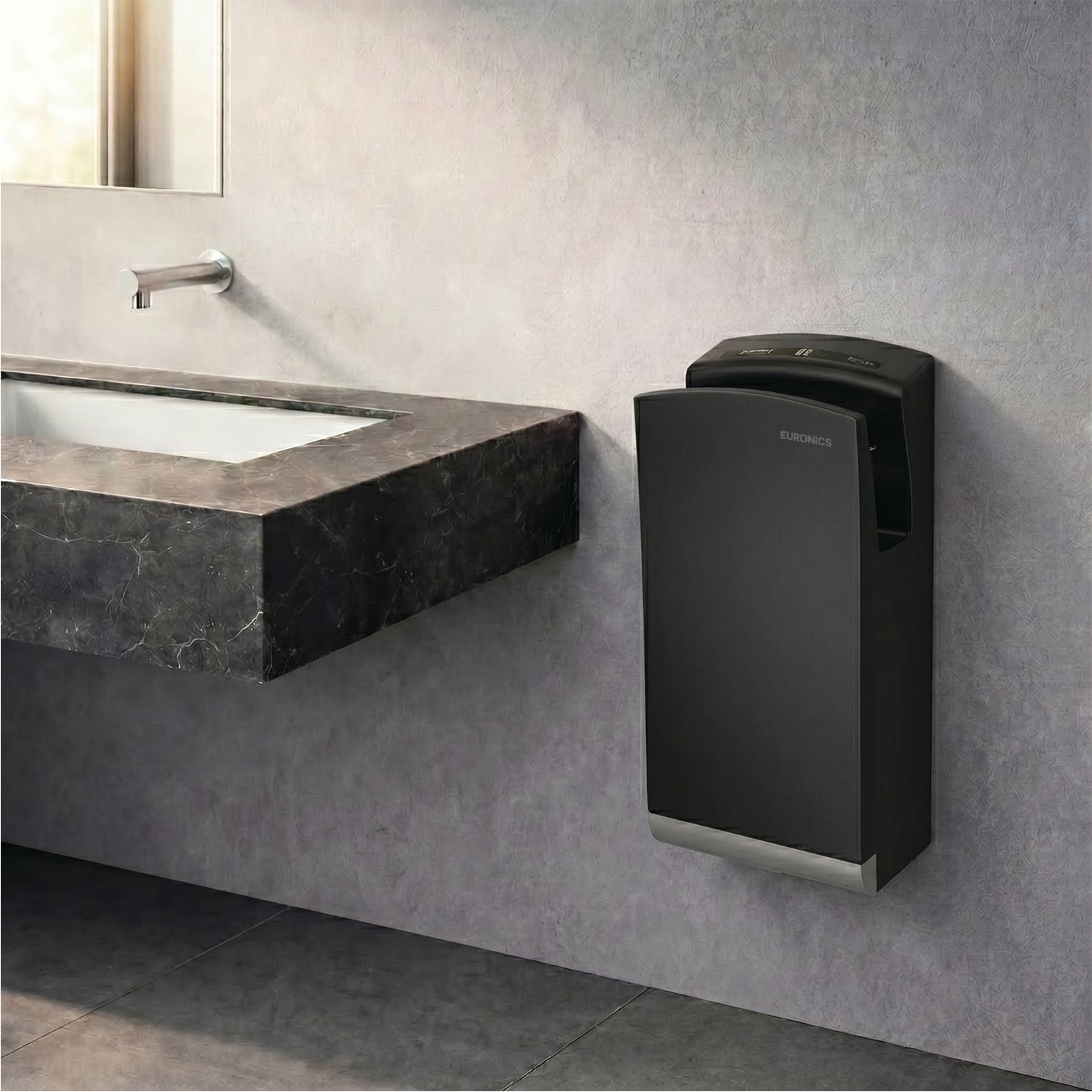 SJD2S | Jet Automatic Hand Dryer (Brush Motor) Premium Stainless-Steel Jet Automatic Hand Dryer for High-Traffic Commercial Washrooms