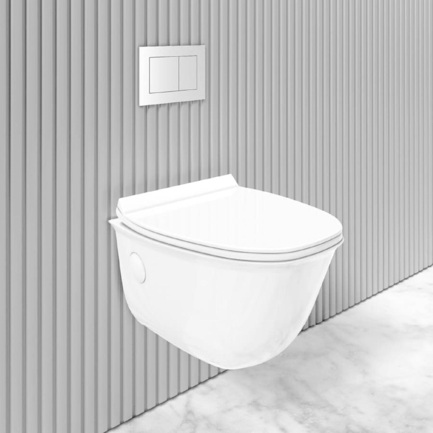 Rimless Wall Hung Closet with Soft Close UF Seat Cover - eur-C003-WC