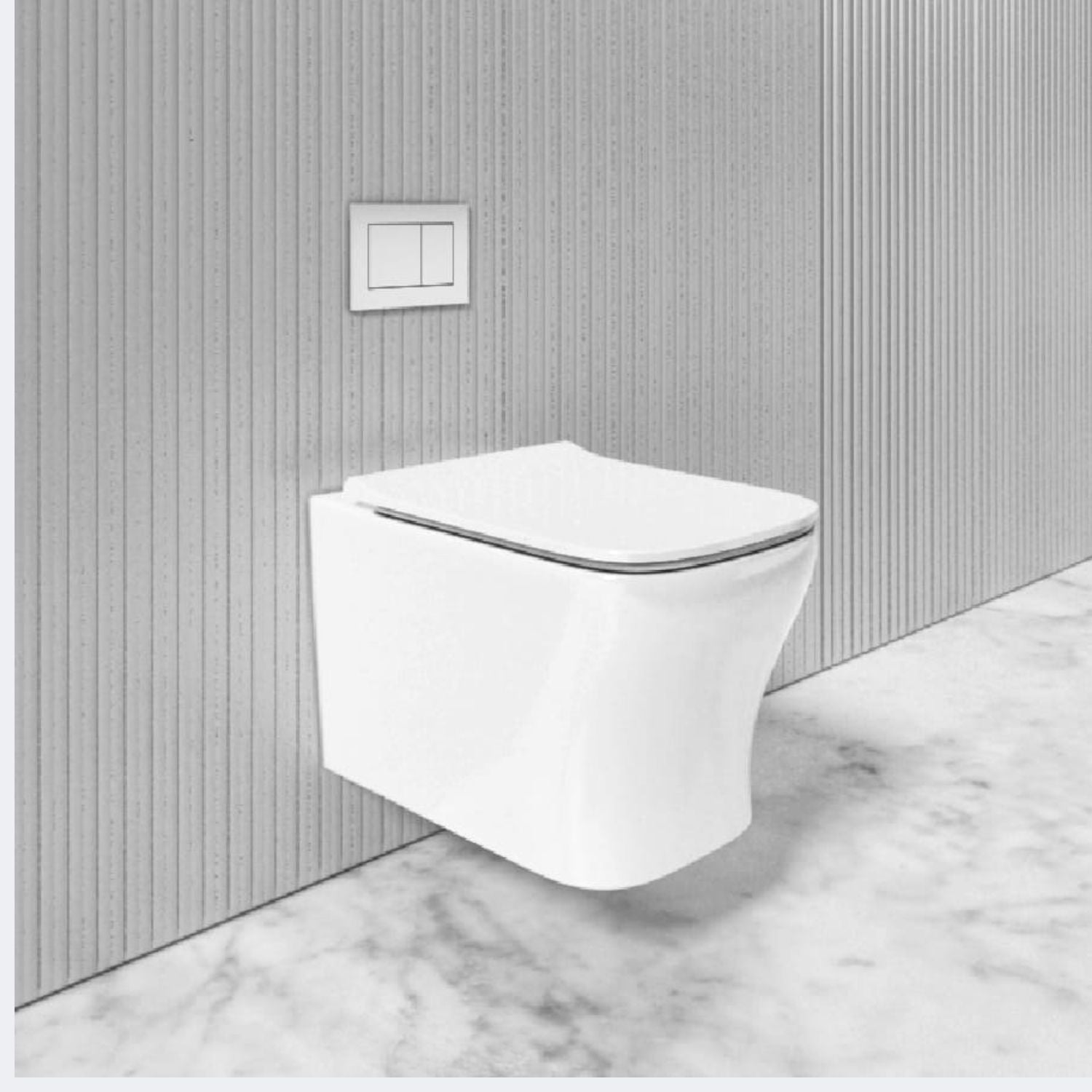 Rimless Wall Hung Closet with Soft Close UF Seat Cover - eur-C004-WC