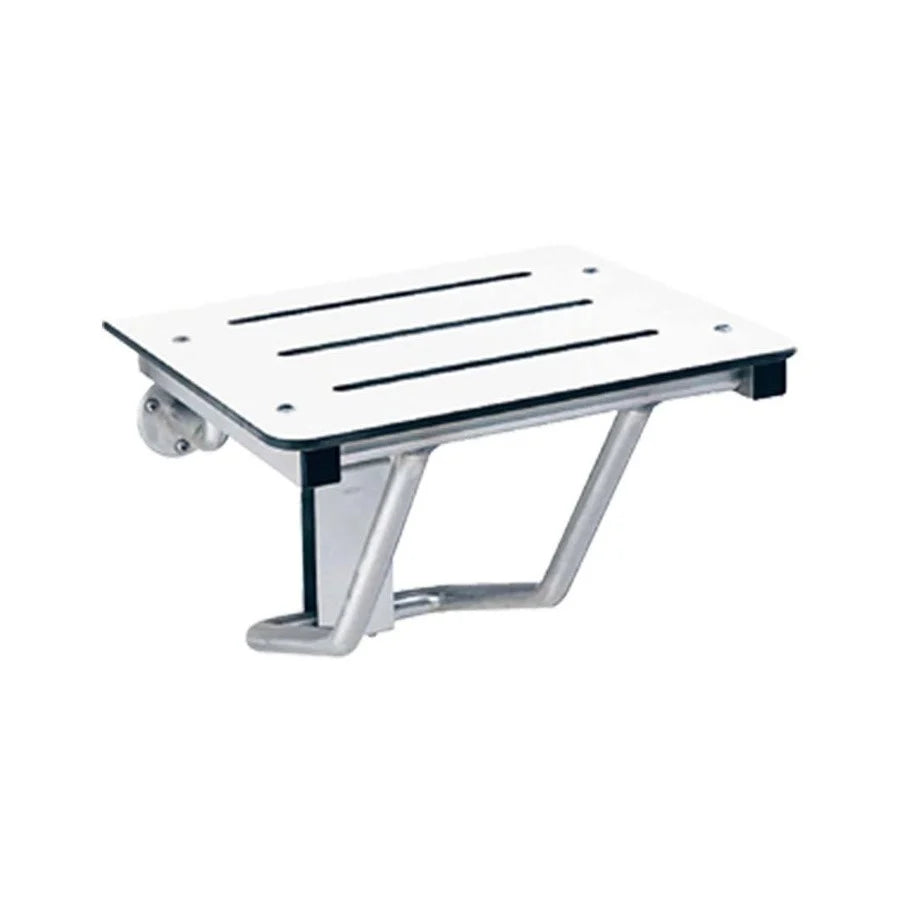 Image of Wall-Mounted Folding Shower Seat – Stainless Steel Frame - eur-ESD01