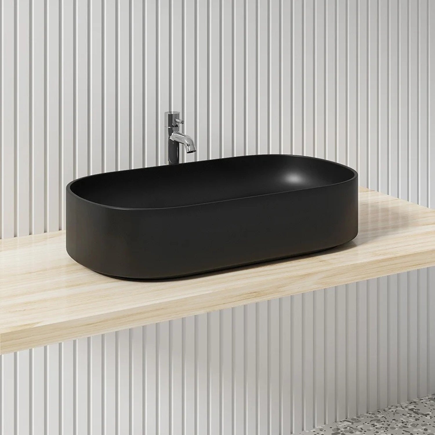 Image of Washbasin – Matt Black - eur-DWB003