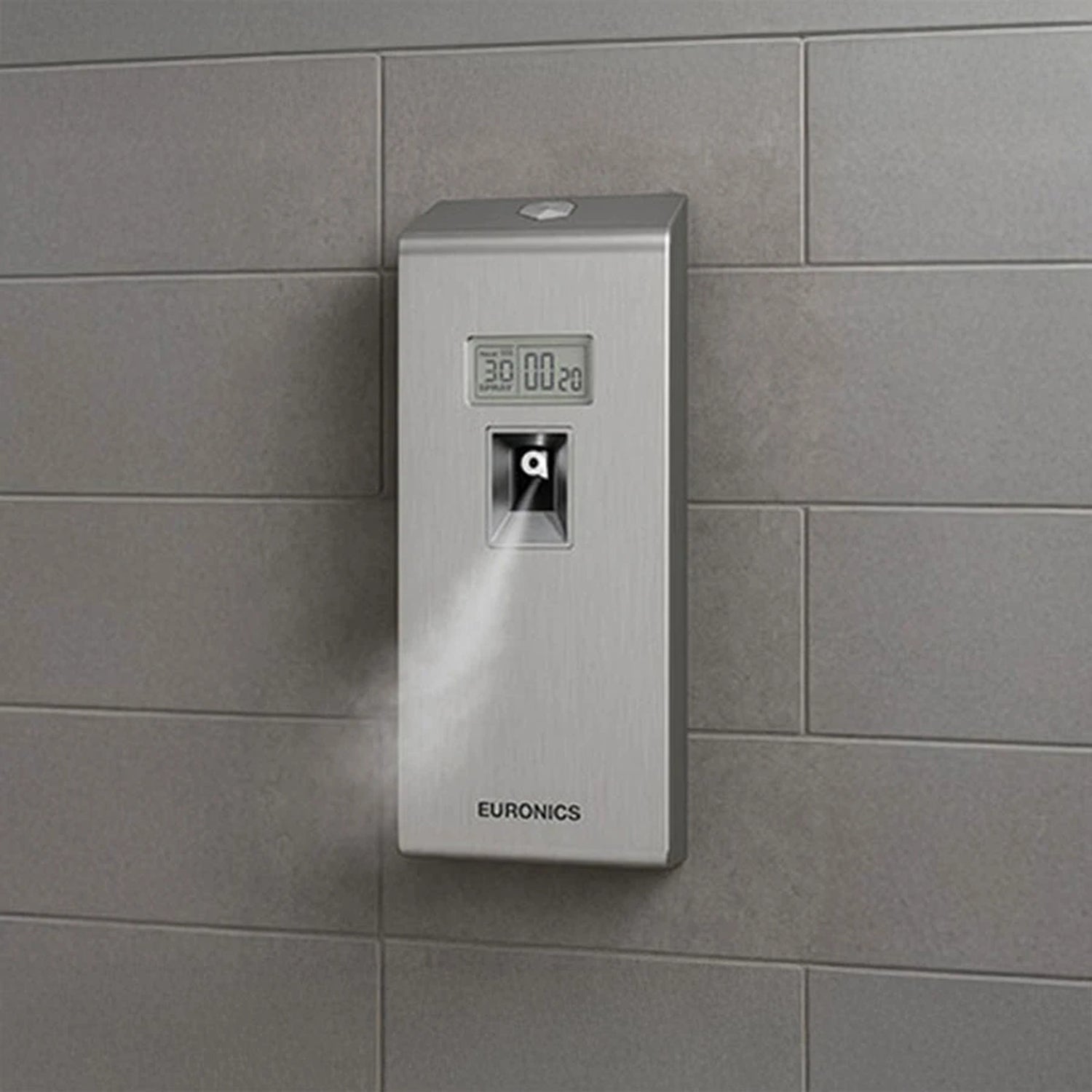 Image of EA66S Fragrance Dispenser (LCD – Digital Programming Timer) Programmable Stainless Steel Fragrance Dispenser for Commercial Washrooms