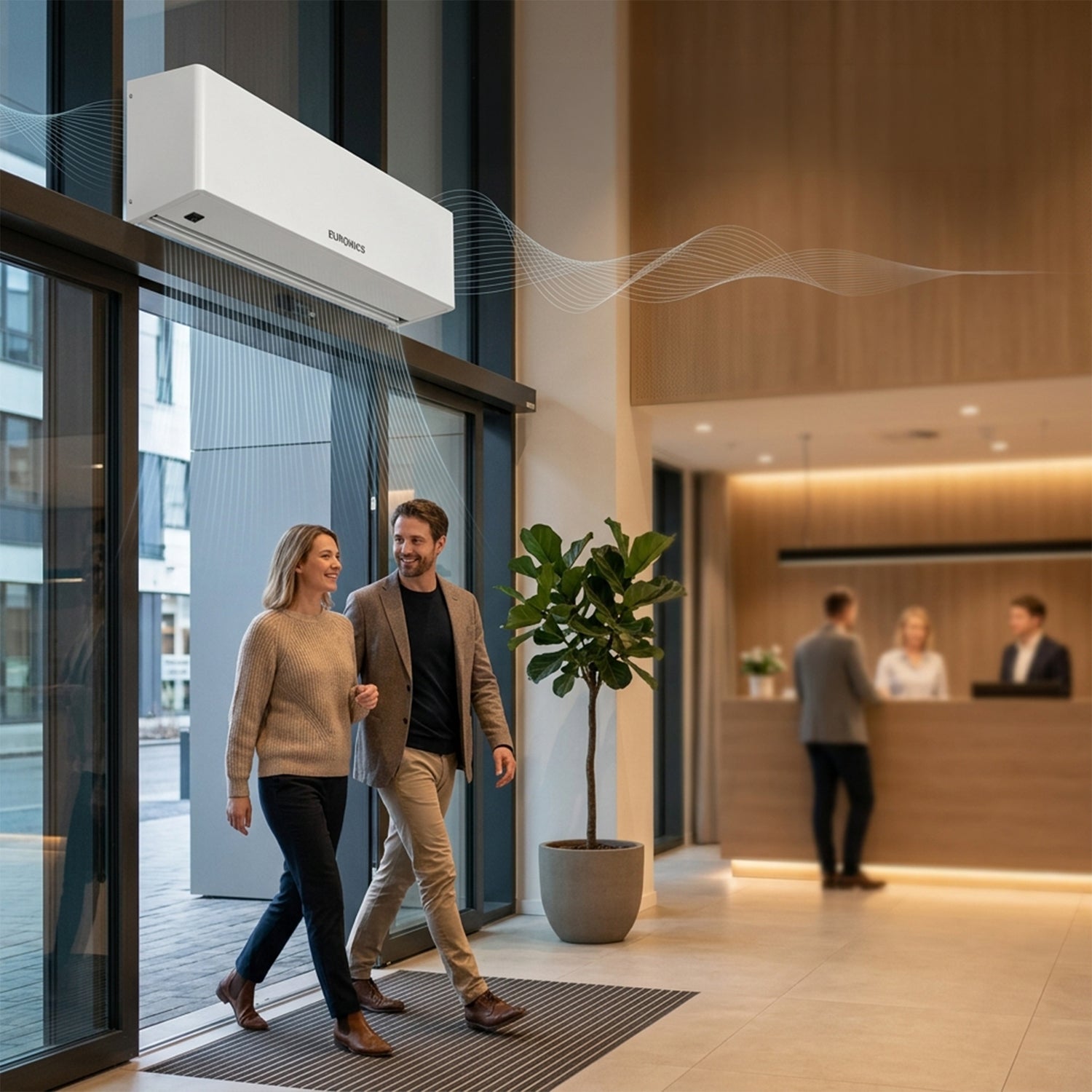 Image of EAC 3 Series Air Curtain High-Performance Slim Air Curtains for Commercial Entrances