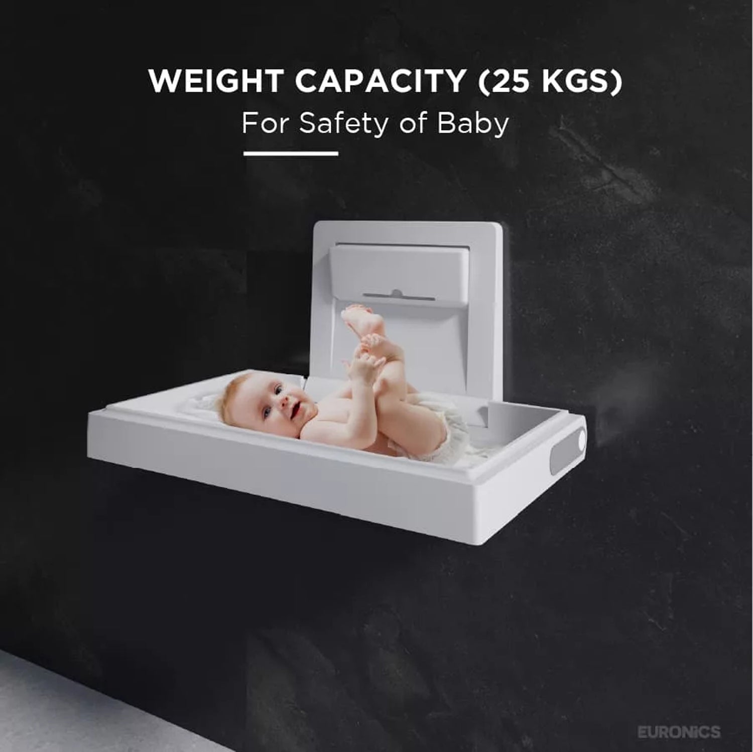 EDC1 Baby Diaper Changing Station Wall-Mounted HDPE Baby Diaper Changing Station for Commercial Washrooms