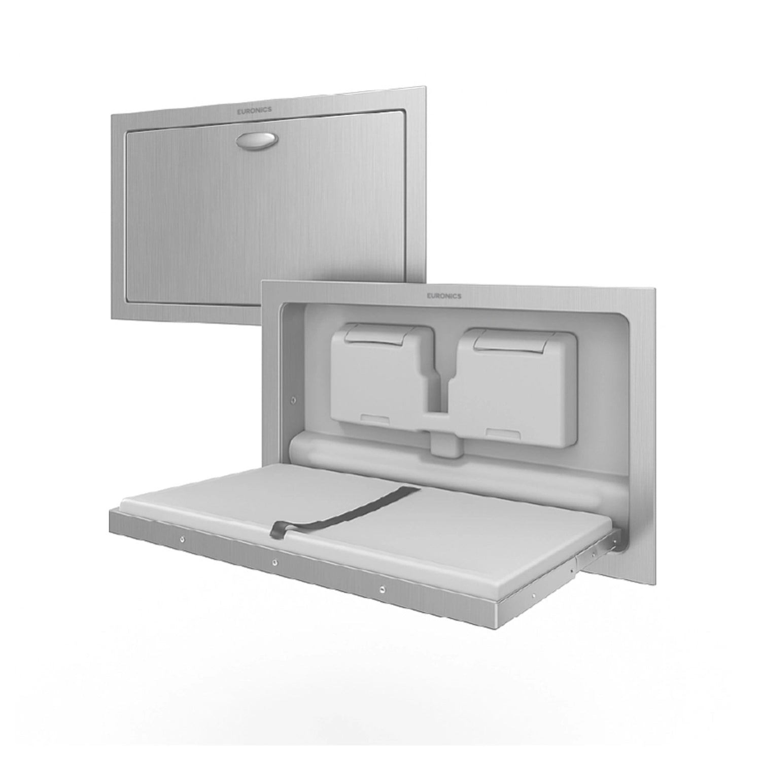 EDC4R Baby Diaper Changing Station (Recessed) Recessed Stainless Steel Baby Diaper Changing Station for Commercial Washrooms