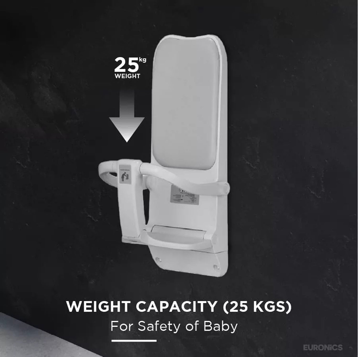 EDC5W Baby Protection Seat Wall-Mounted Baby Protection Seat for Commercial Washrooms