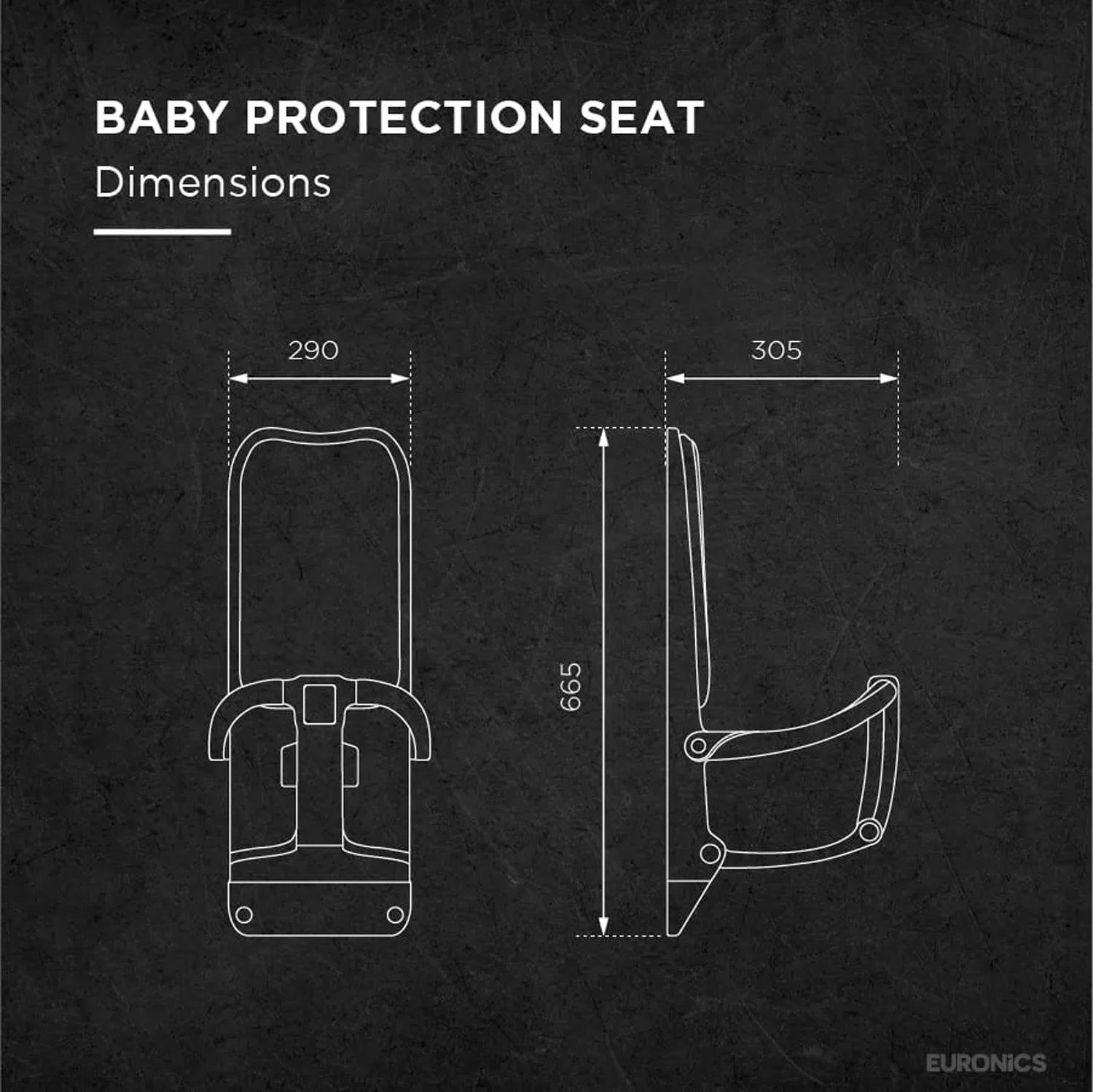 EDC5W Baby Protection Seat Wall-Mounted Baby Protection Seat for Commercial Washrooms