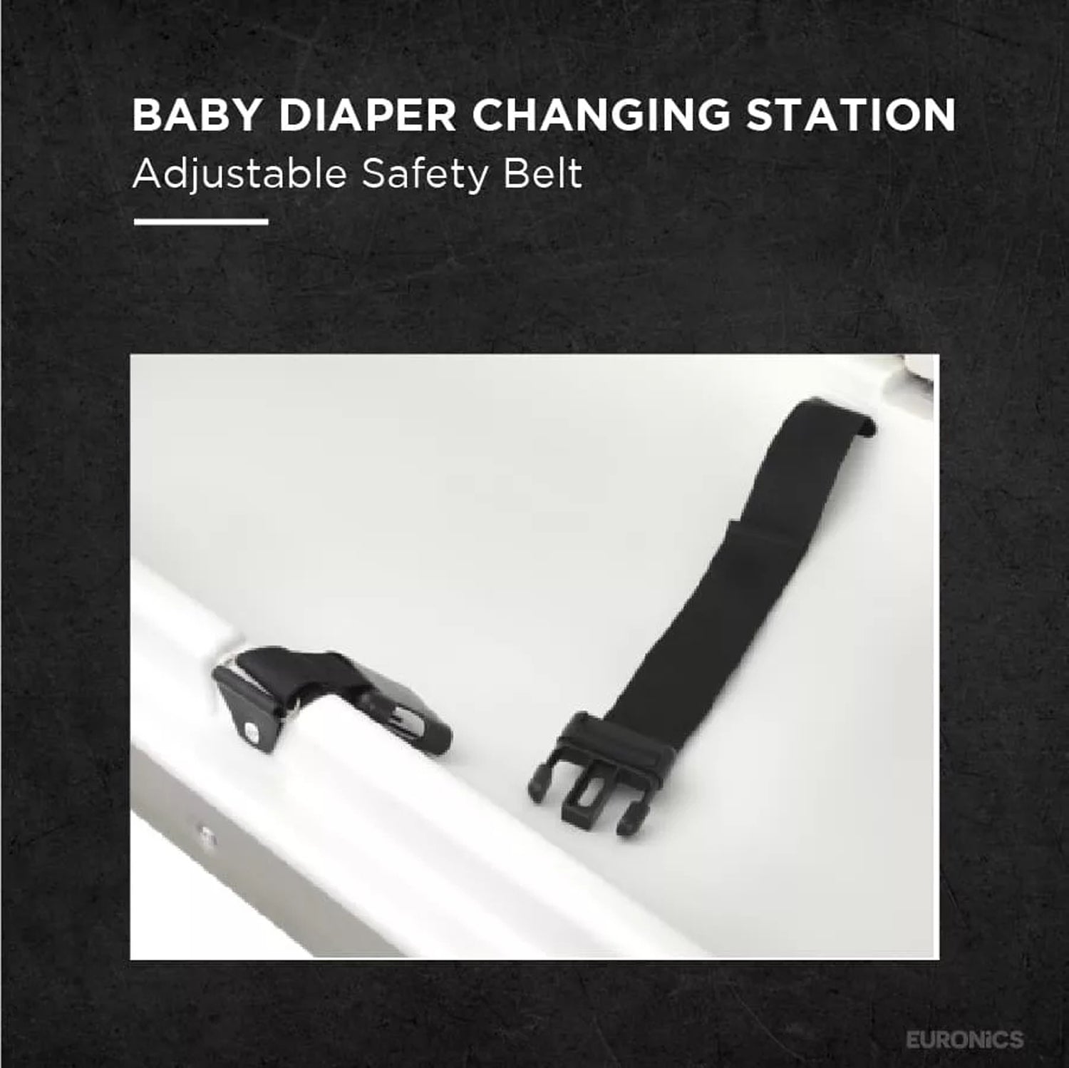 Image of EDC6V Baby Diaper Changing Station Heavy-Duty ABS Baby Diaper Changing Station for Commercial Washrooms