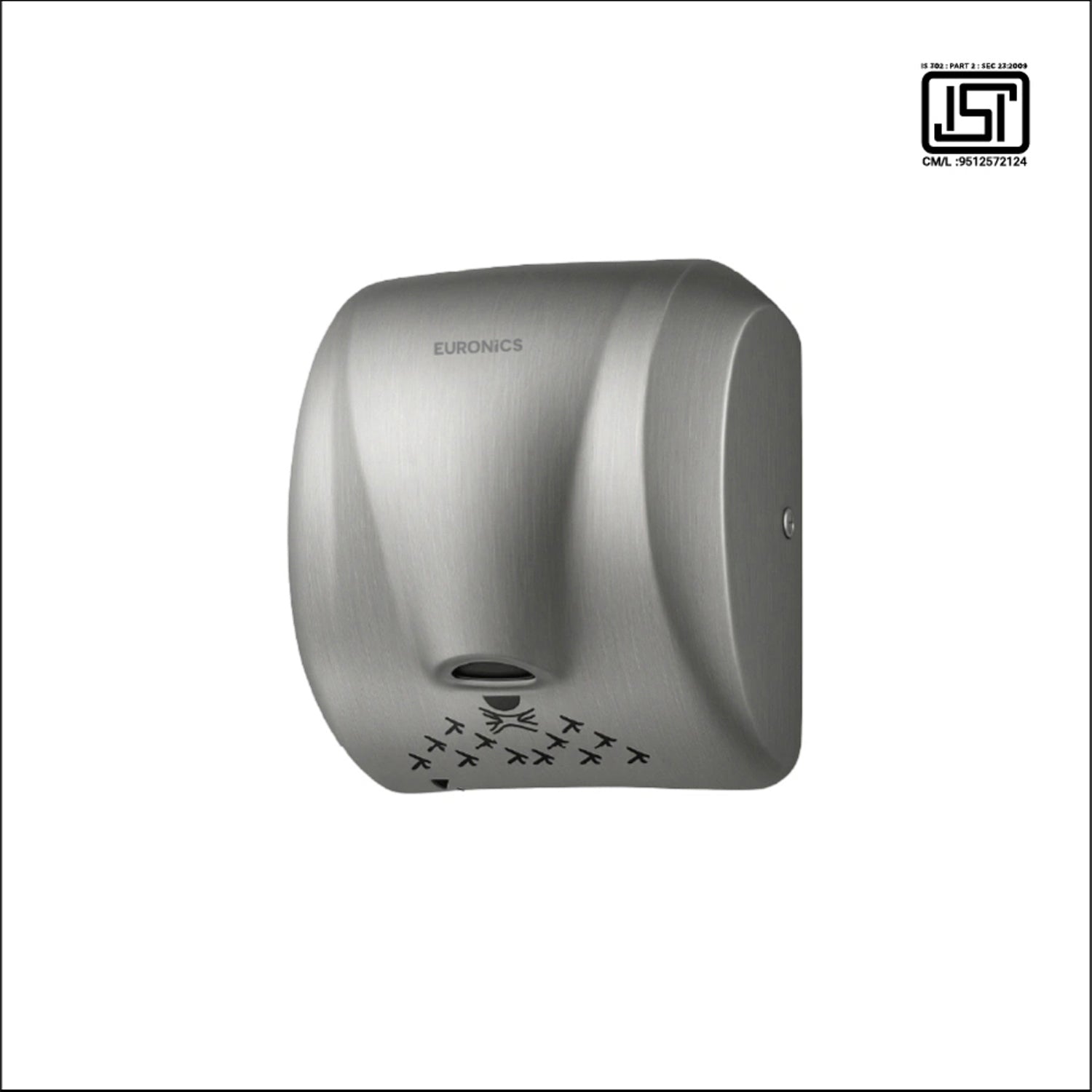 Image of EH210N | Automatic Hand Dryer  Compact Neutral-Finish Automatic Hand Dryer for Commercial Washrooms