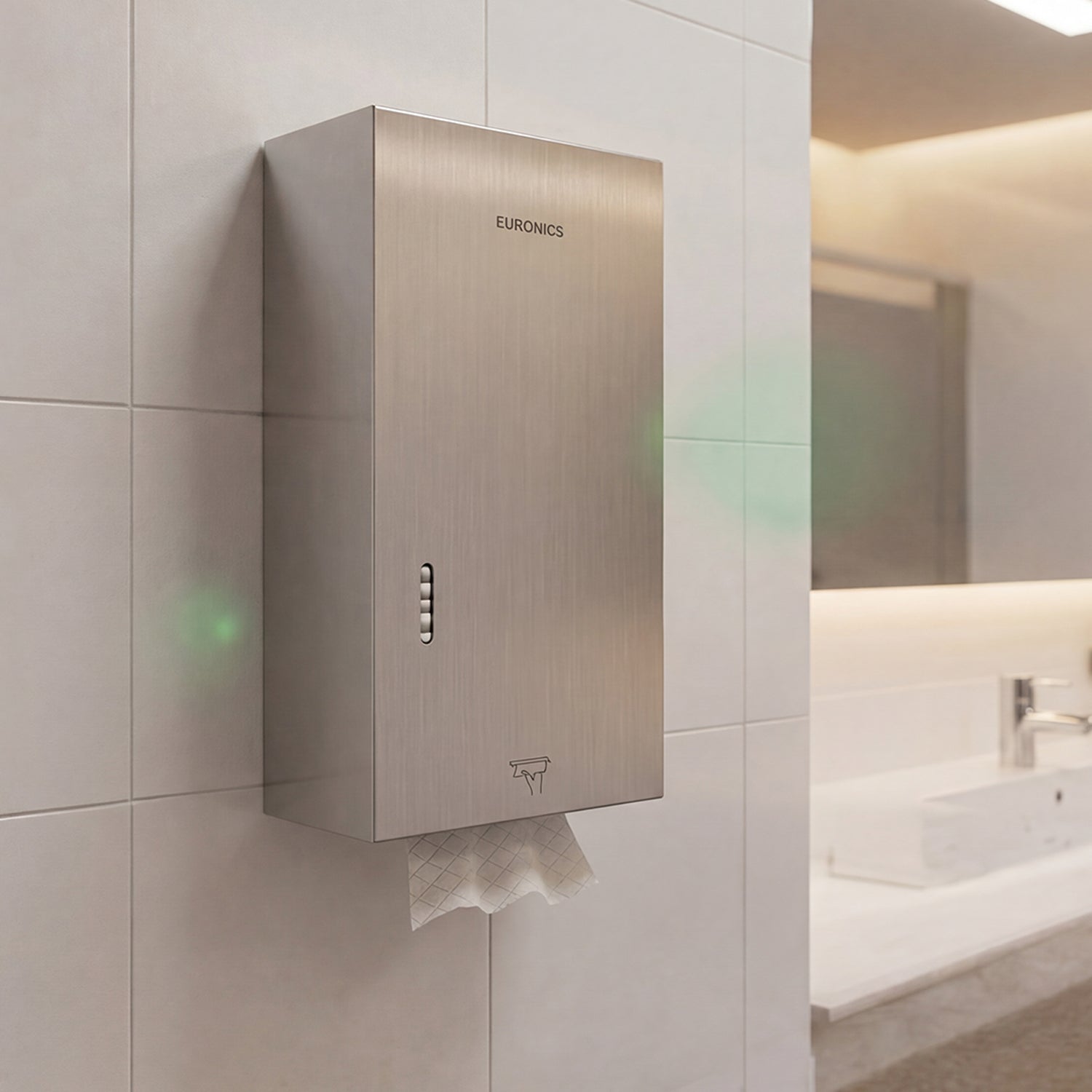 Image of EHBT01 Stainless Steel Folded Tissue Dispenser for WC & Washroom Areas