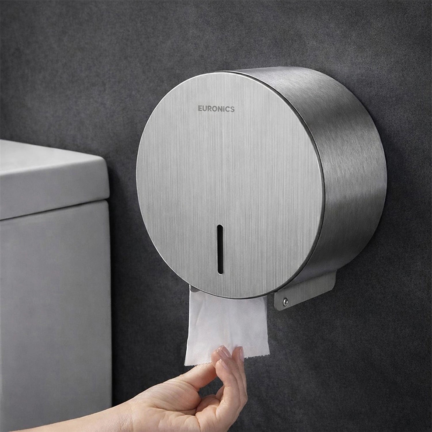 Image of EJ01 Heavy-Duty Stainless Steel Jumbo Roll Dispenser for WC Areas