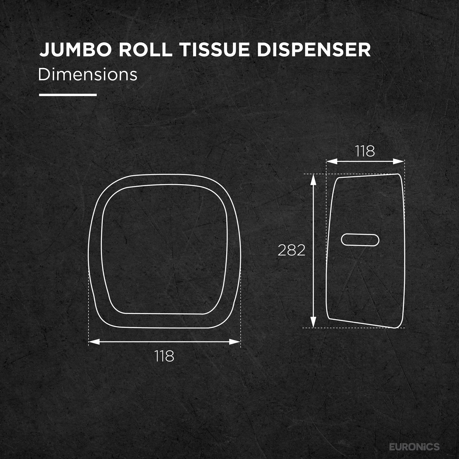 EJ24 Durable ABS Jumbo Roll Tissue Dispenser for WC Areas