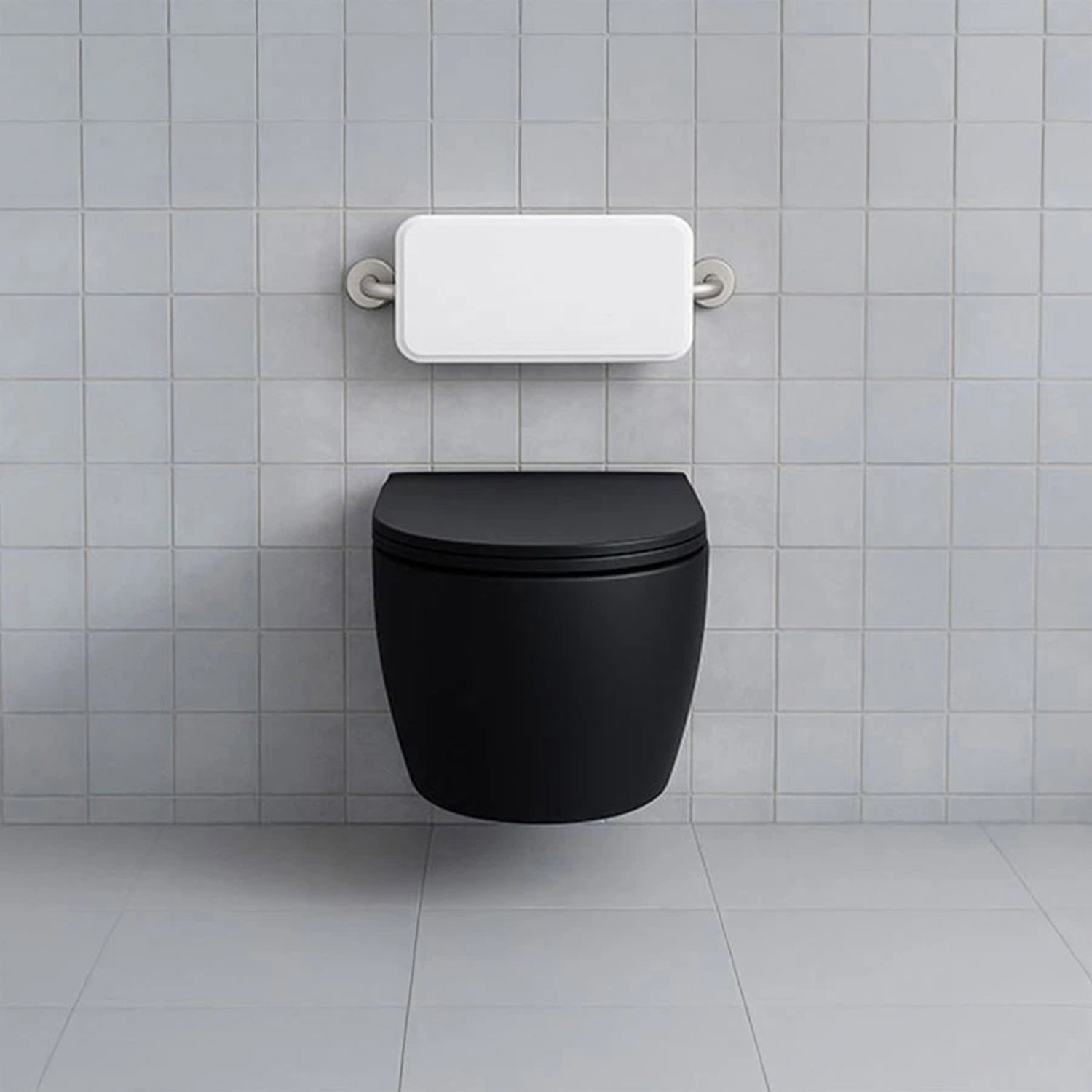 Image of Wall-Mounted Retractable Shower Seat – Insulated Stainless Steel - eur-ESS20