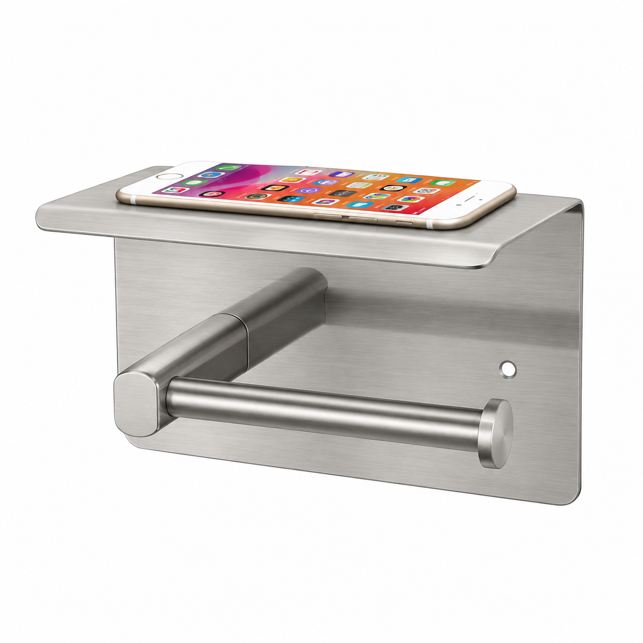 Image of EPH11S | Toilet Roll Dispenser with Mobile Stand | Hair Line Finish | Exposed