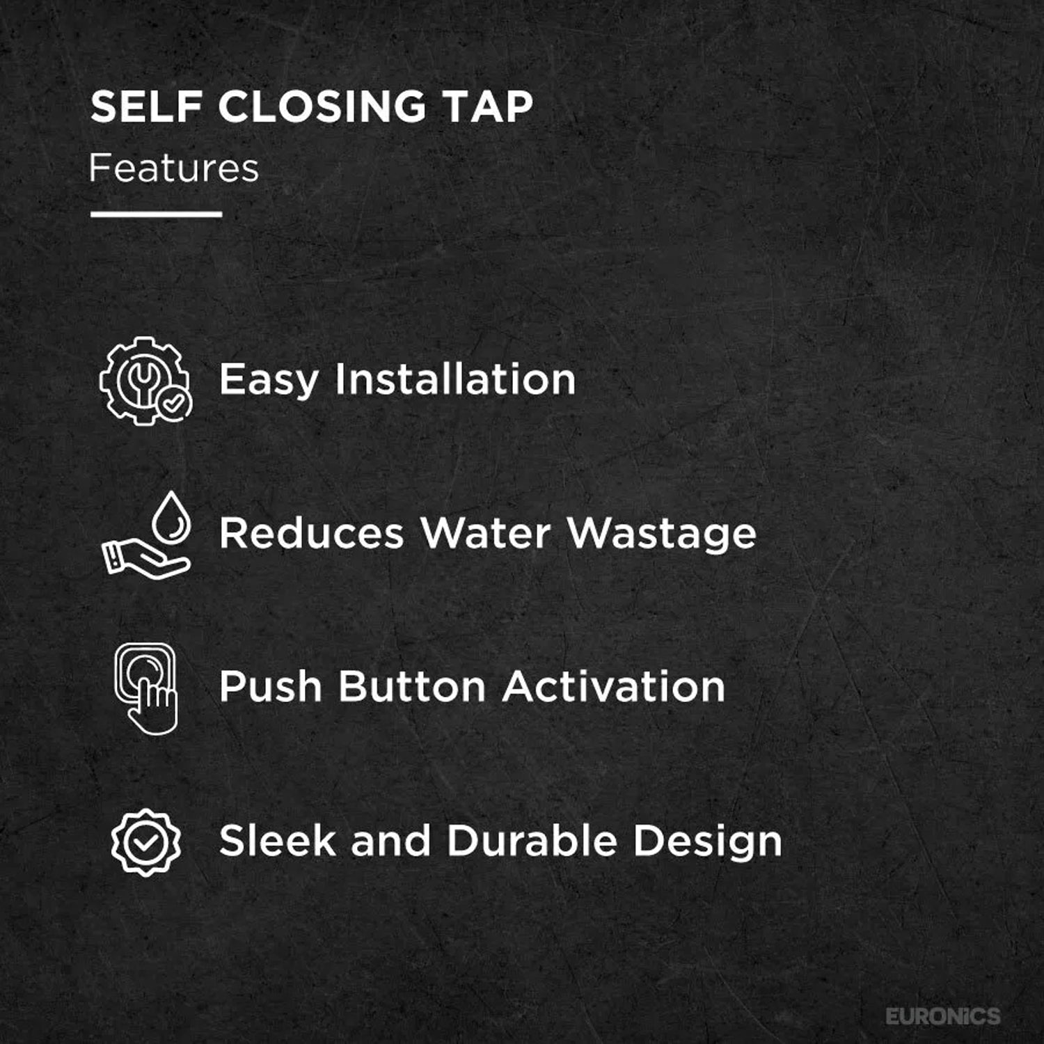 EPT04B-CP Manual Self Closing Basin Tap