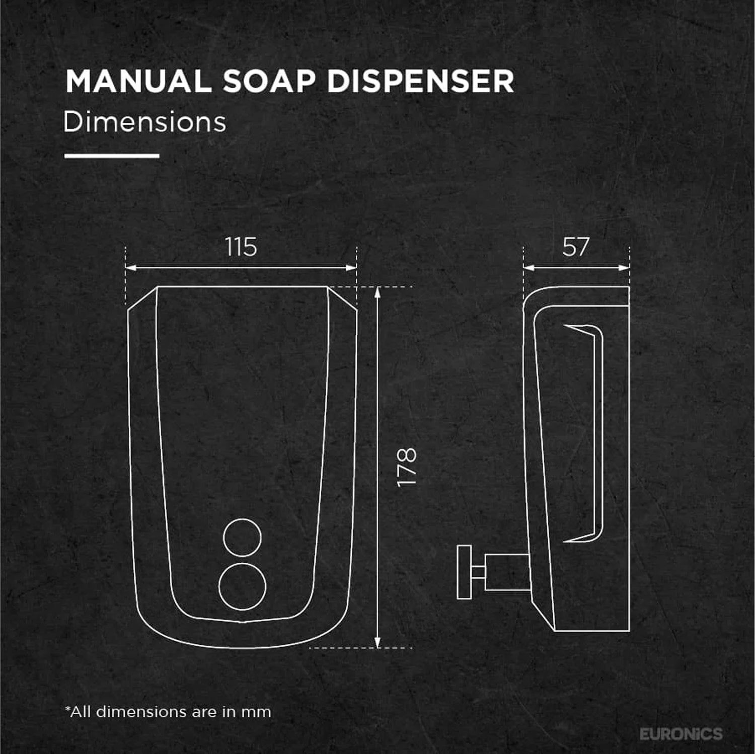 Image of ES04 — Soap Dispenser Simple & Durable Soap Dispenser for Commercial Washrooms
