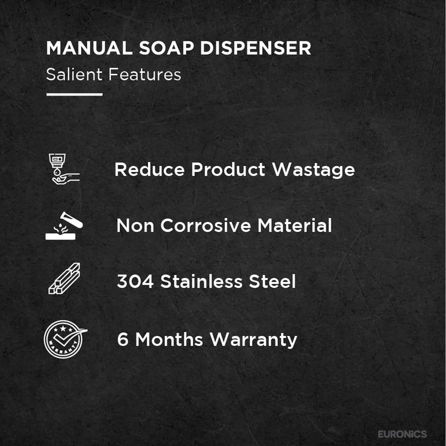 Image of ES09 — Soap Dispenser Compact & Reliable Soap Dispenser for Commercial Washrooms