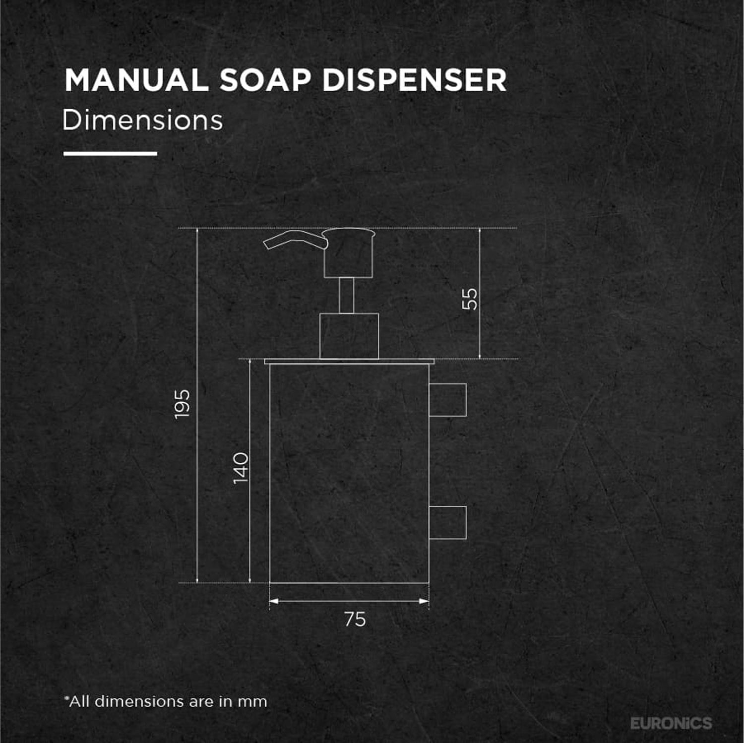 ES09 — Soap Dispenser Compact & Reliable Soap Dispenser for Commercial Washrooms