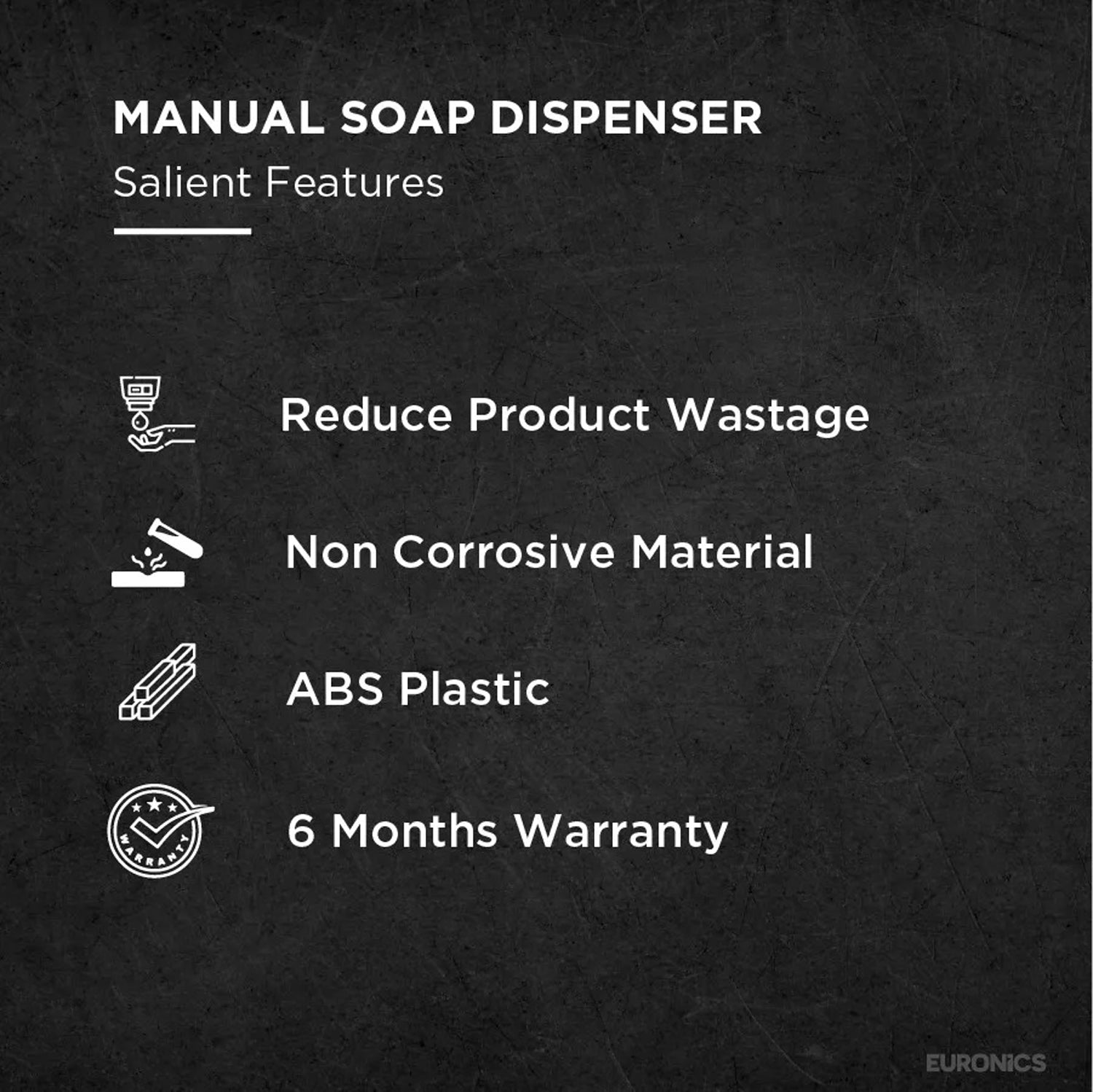 ES43 — Soap Dispenser Robust & Reliable Soap Dispenser for Commercial Washrooms