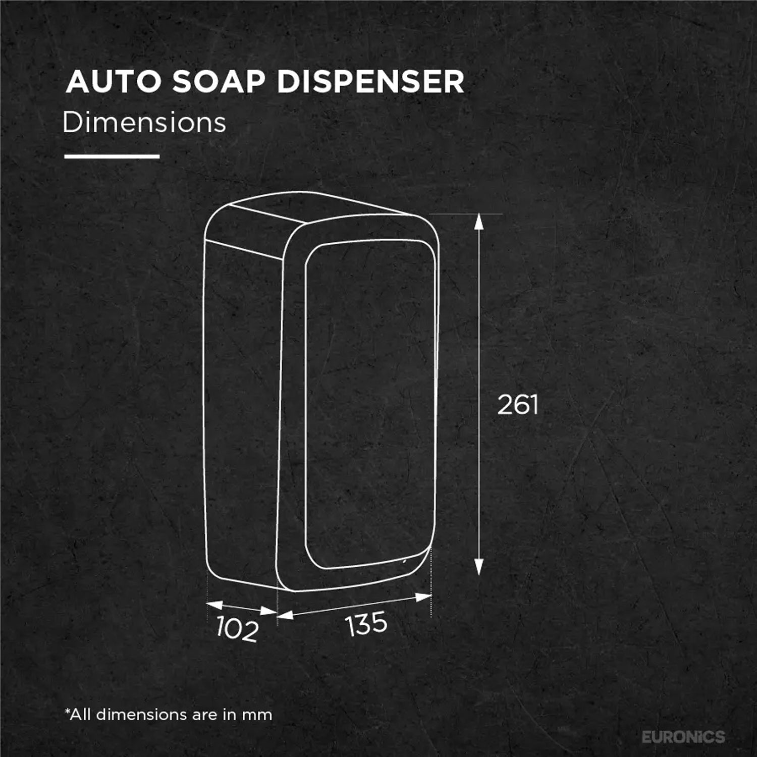 ES66 — Auto Soap Dispenser High-Capacity Touch-Free Soap Dispenser for Commercial Washrooms