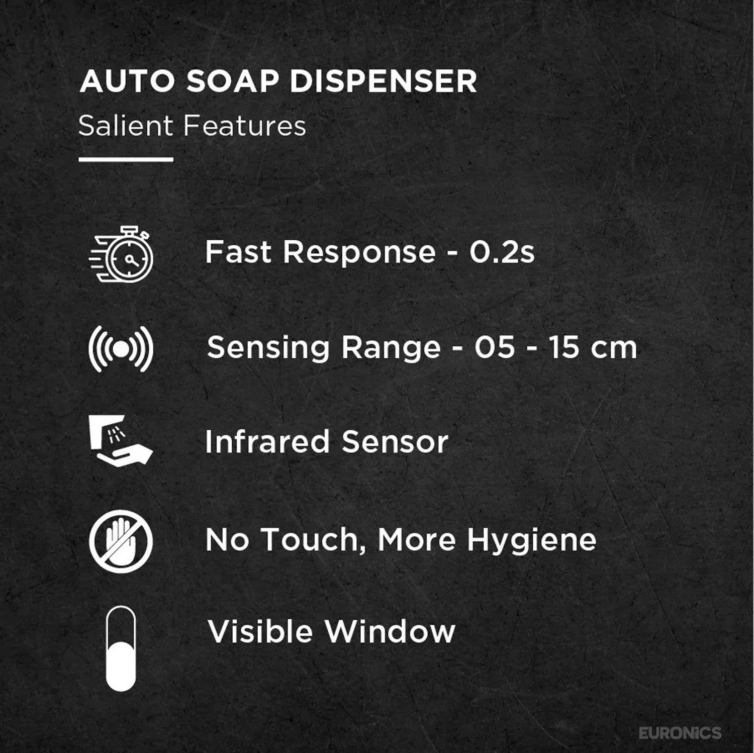 ES80A — Auto Soap Dispenser Touch-Free Soap Dispenser for Commercial & Public Washrooms