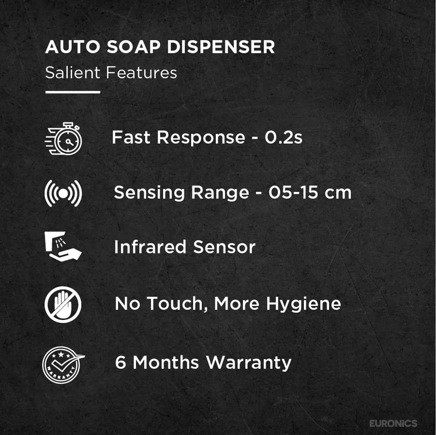 ES82E — Auto Soap Dispenser (Electrical) Touch-Free Electrical Soap Dispenser for Commercial Washrooms