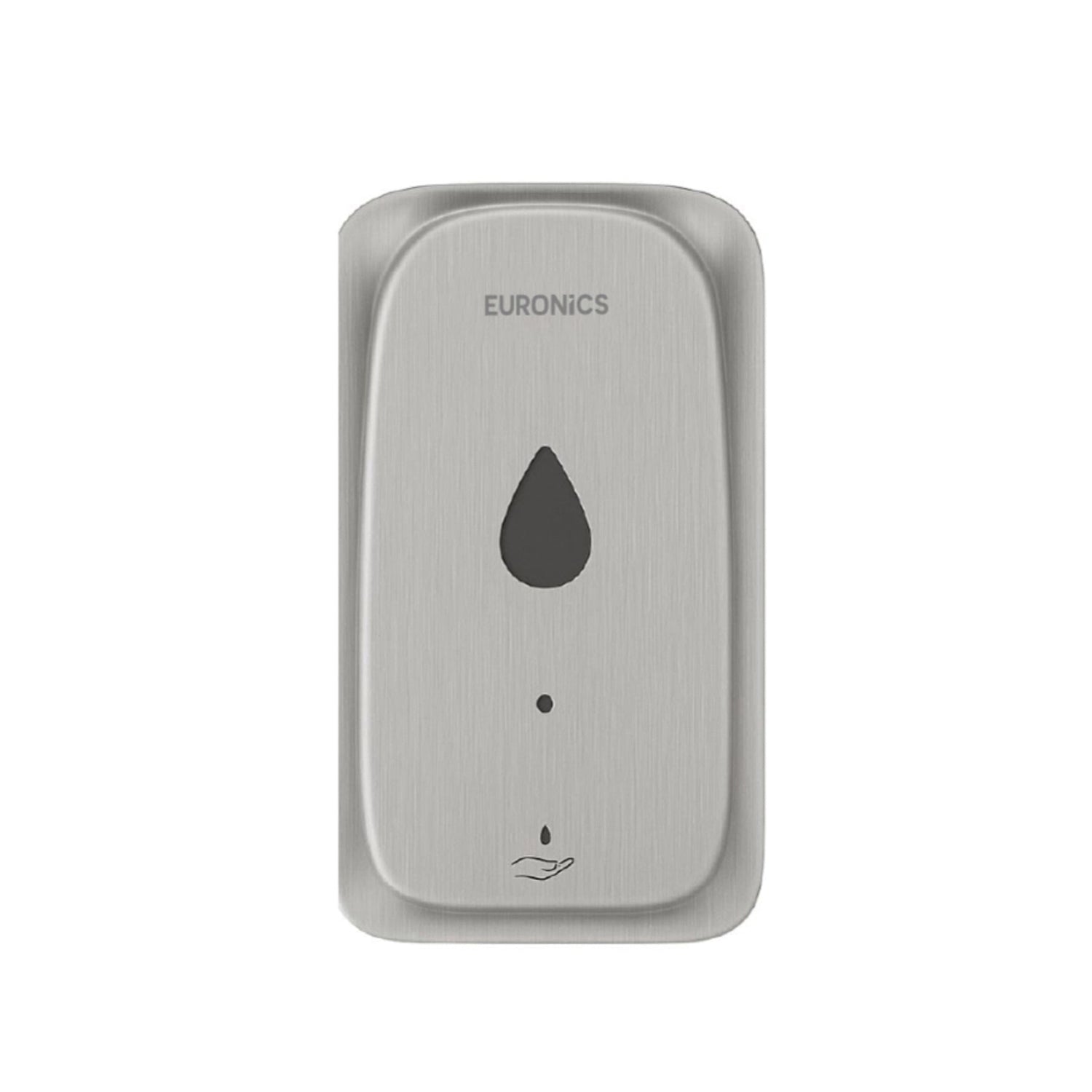 Image of Euronics automatic soap dispenser with touchless sensor, sleek stainless steel design for modern washroom hygiene