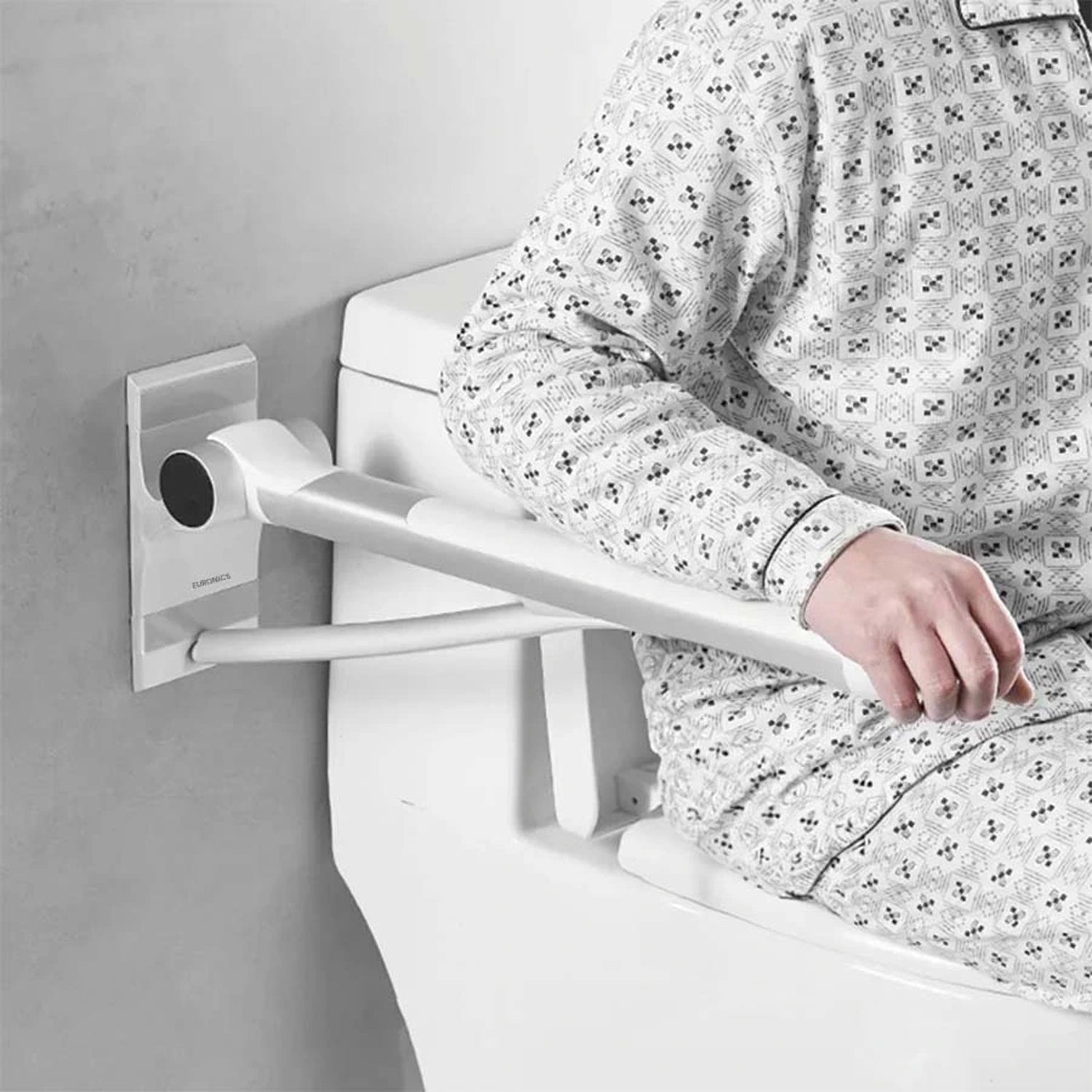 Image of ESGR10 Foldable Wall-Mounted Grab Bar with Anti-Slip Grip
