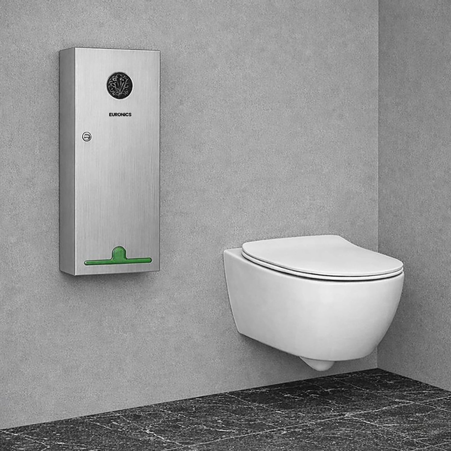 ESN05 Sanitary Pad & Sanitary Pouch Dispenser Dual-Function Menstrual Hygiene Dispensing Solution for Commercial Washrooms