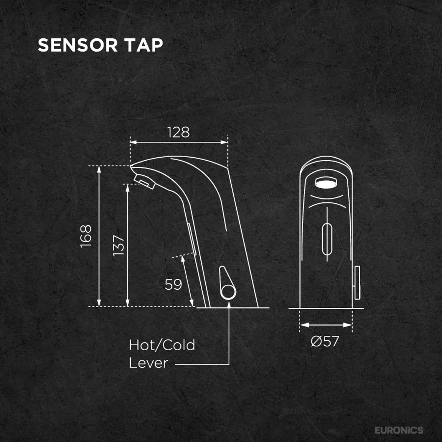 ET02HC Automatic Sensor Faucet for Mixed Water Control (Basin Mount)