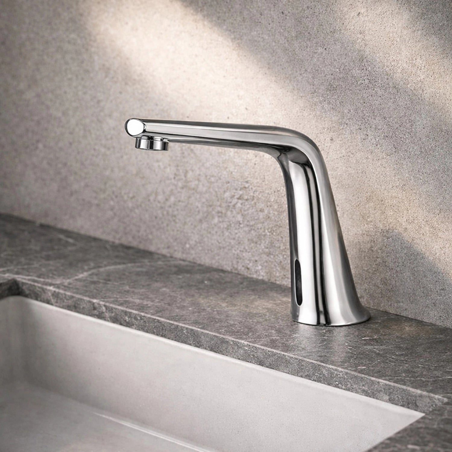 ET04BE Dual-Power Automatic Sensor Faucet with Chrome Finish