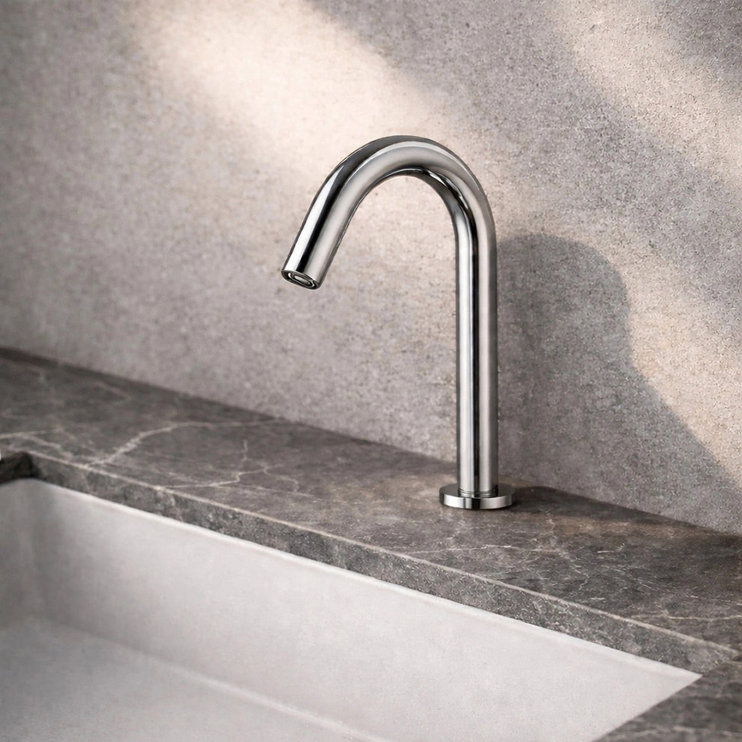 ET08VSBE Curve-Neck Automatic Sensor Faucet with Dual Power