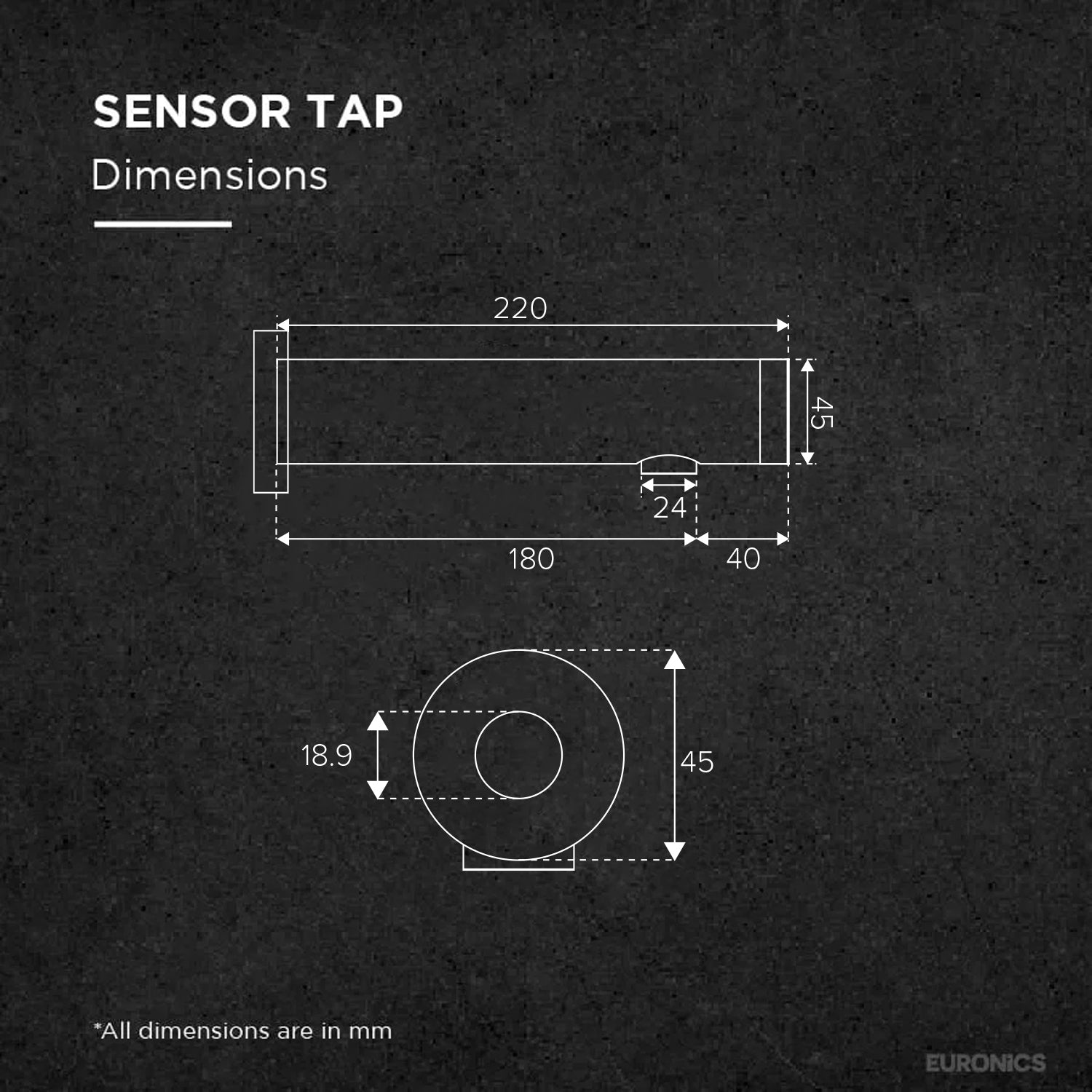 Image of ET17E | Sensor Tap | Wall Mounted | Automatic | Electrical