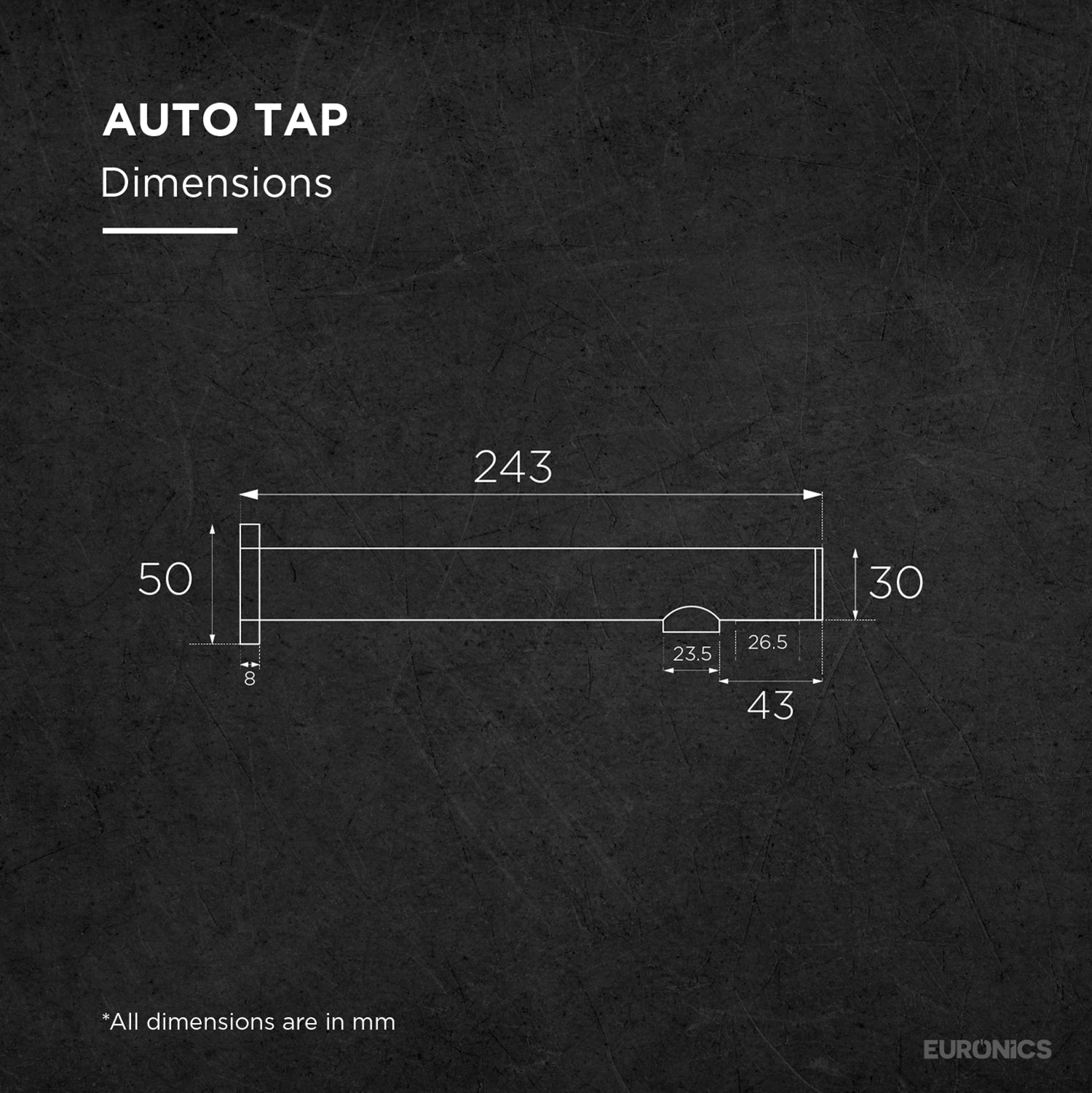 ET77BE Dual-Power Automatic Sensor Faucet with Chrome Finish