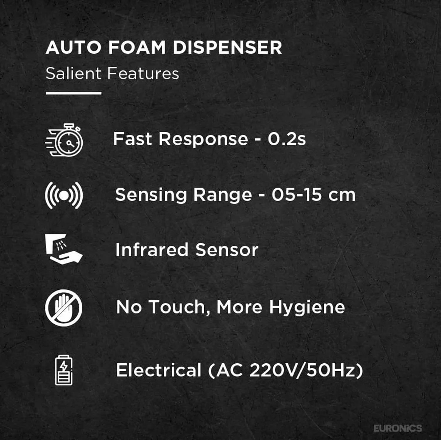 FBSD — Auto Foam Soap Dispenser Touch-Free Behind Mirror Foam Dispenser for Commercial & Public Wash Areas
